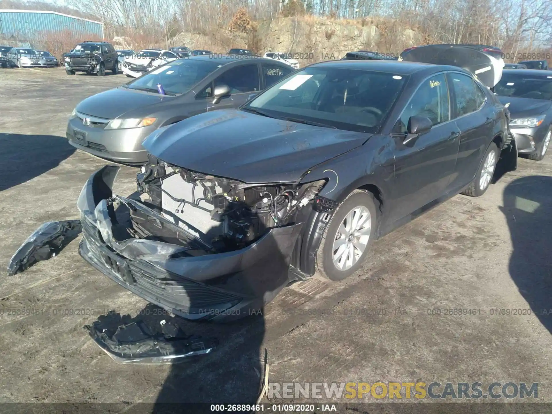 2 Photograph of a damaged car 4T1B11HK3KU799314 TOYOTA CAMRY 2019