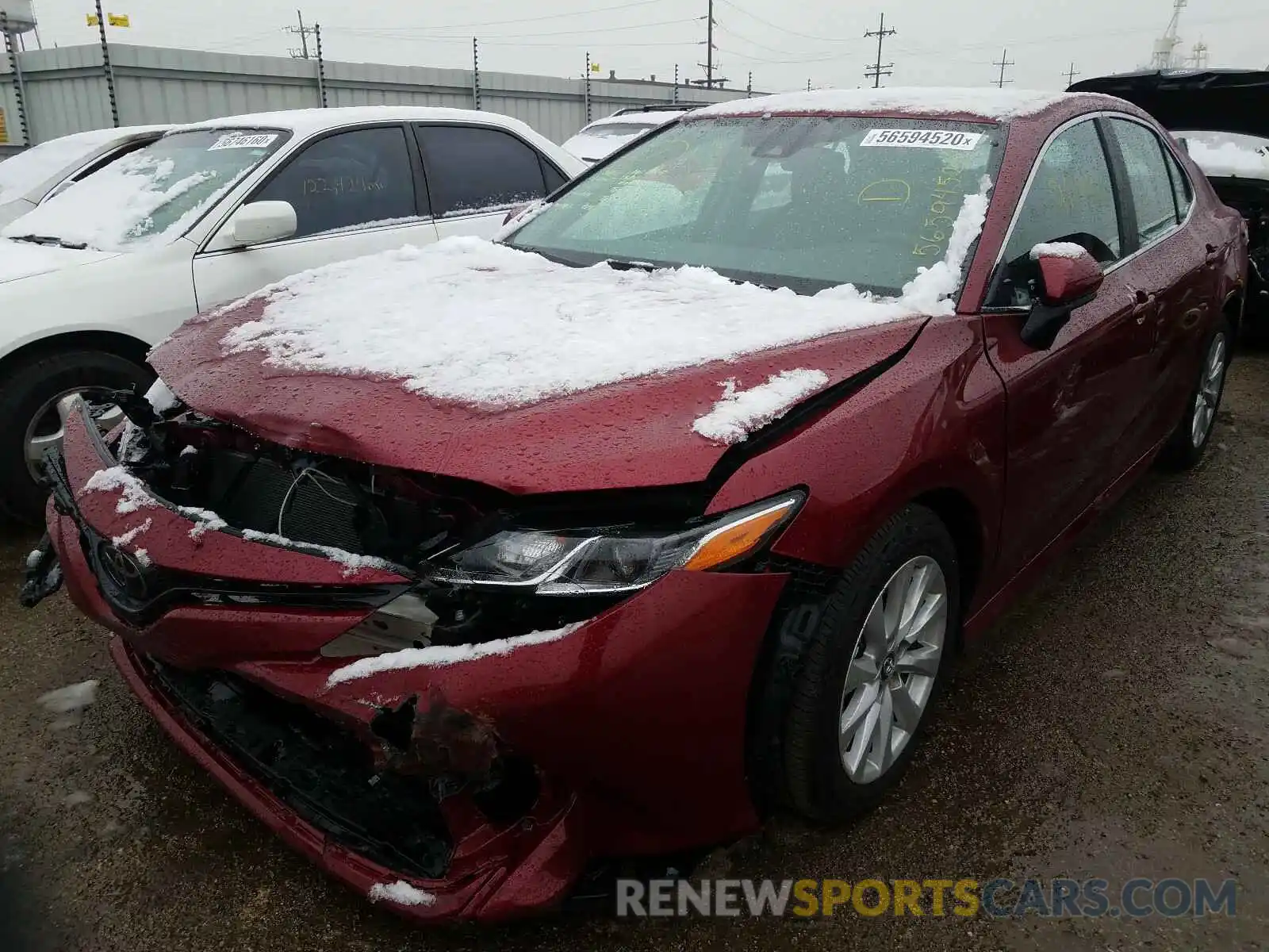 2 Photograph of a damaged car 4T1B11HK3KU810831 TOYOTA CAMRY 2019