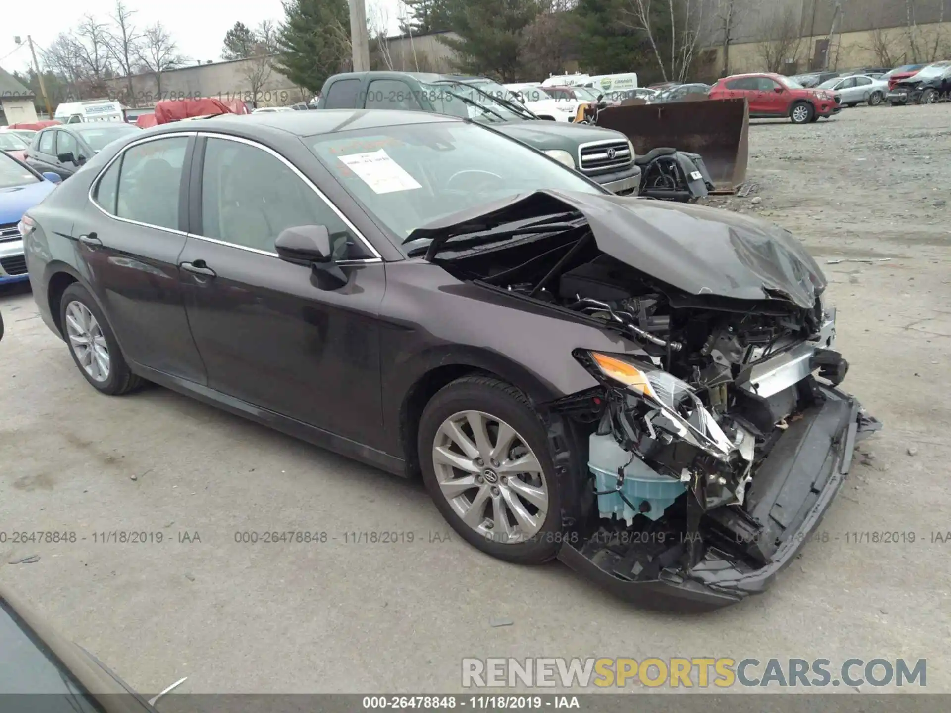 1 Photograph of a damaged car 4T1B11HK3KU811963 TOYOTA CAMRY 2019