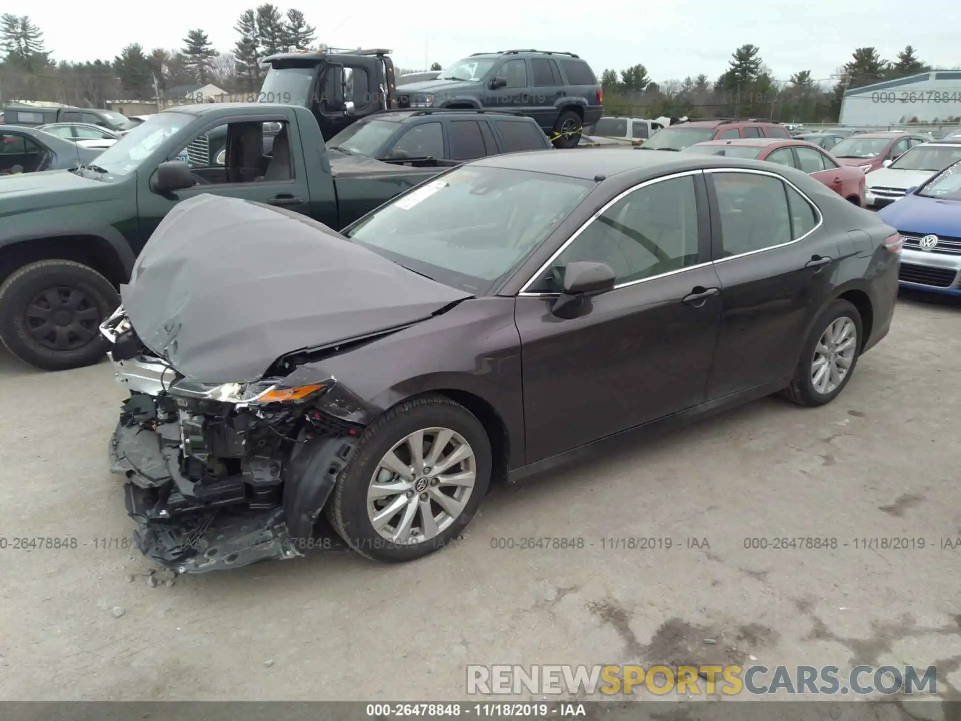 2 Photograph of a damaged car 4T1B11HK3KU811963 TOYOTA CAMRY 2019