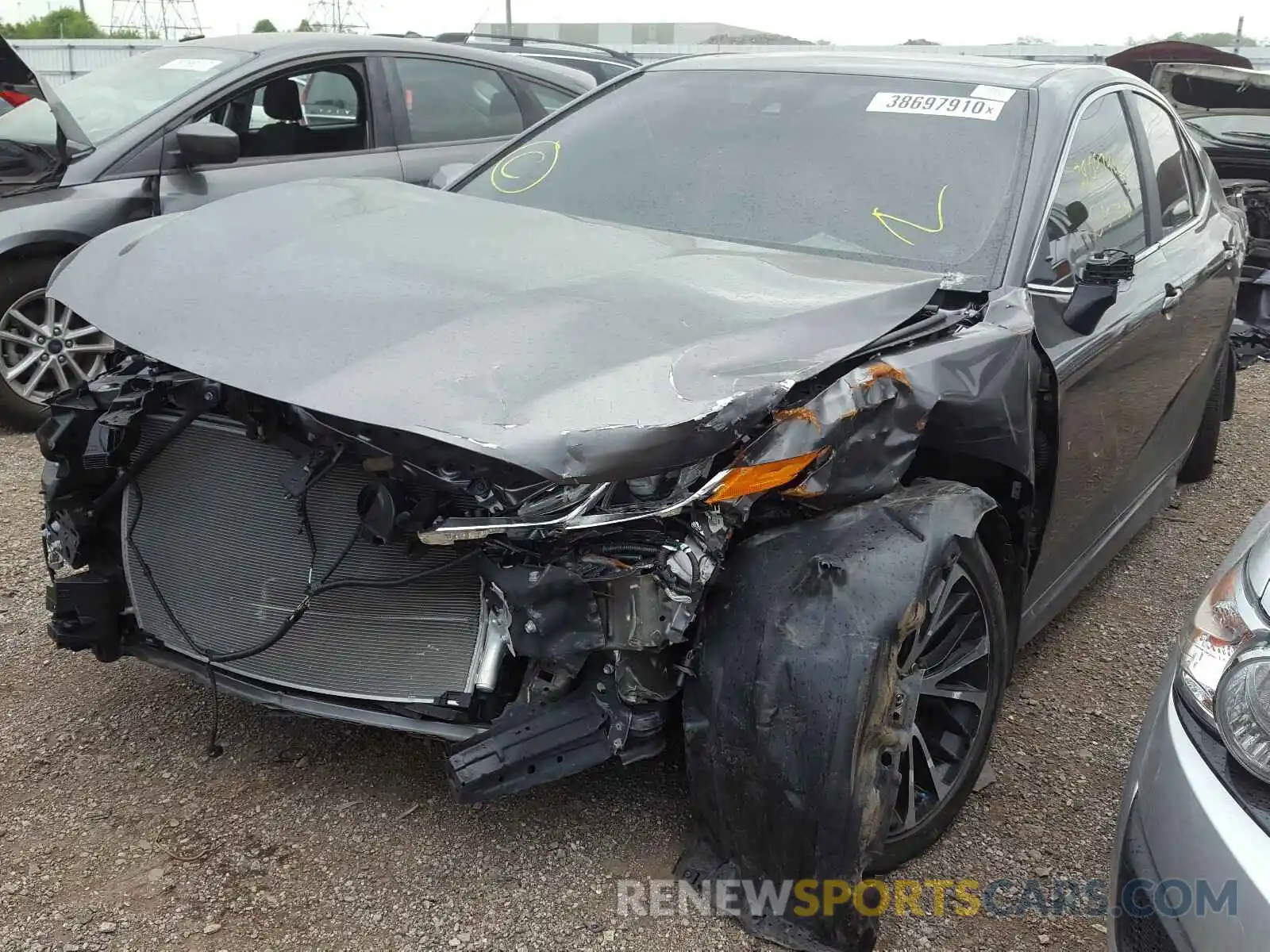 2 Photograph of a damaged car 4T1B11HK3KU817018 TOYOTA CAMRY 2019