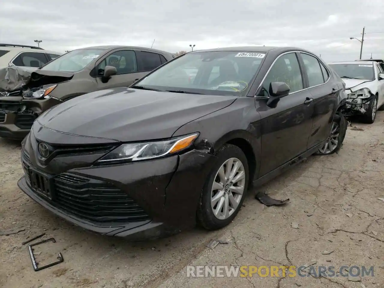 2 Photograph of a damaged car 4T1B11HK3KU817603 TOYOTA CAMRY 2019