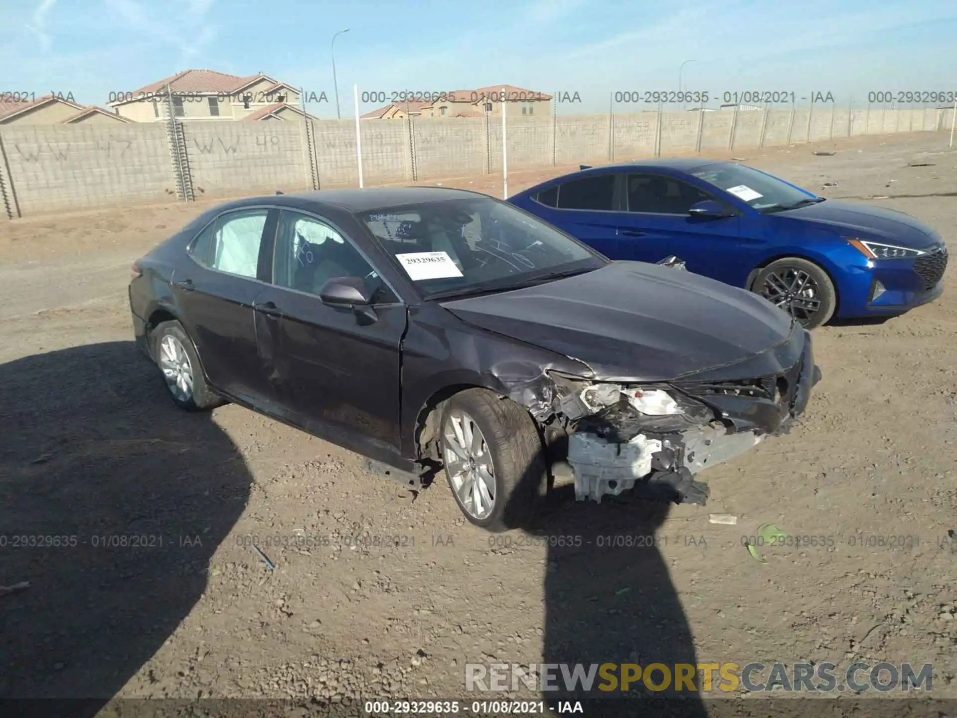 1 Photograph of a damaged car 4T1B11HK3KU817813 TOYOTA CAMRY 2019