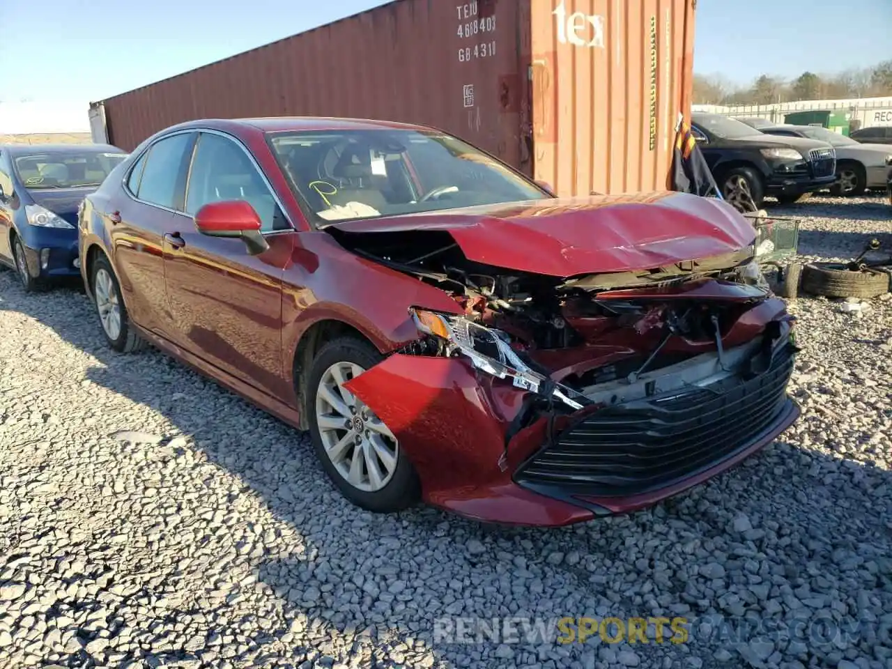 1 Photograph of a damaged car 4T1B11HK3KU820629 TOYOTA CAMRY 2019