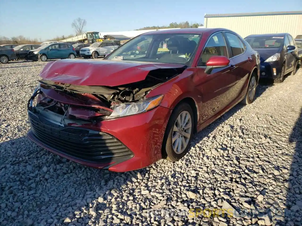 2 Photograph of a damaged car 4T1B11HK3KU820629 TOYOTA CAMRY 2019