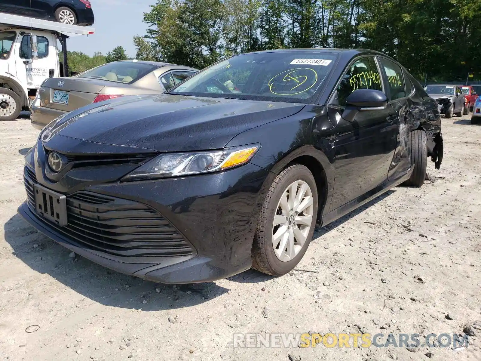 2 Photograph of a damaged car 4T1B11HK3KU823658 TOYOTA CAMRY 2019