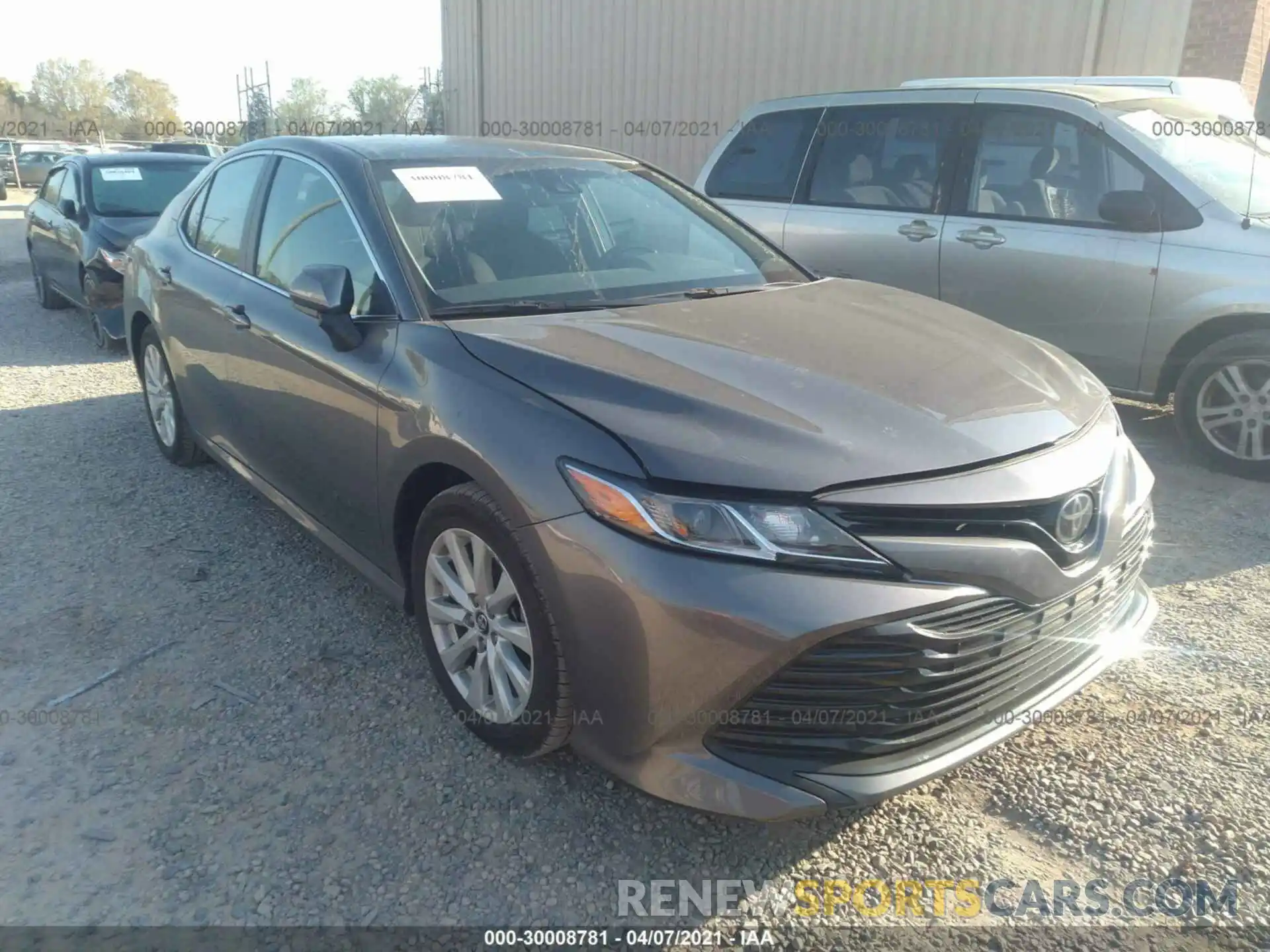 1 Photograph of a damaged car 4T1B11HK3KU824860 TOYOTA CAMRY 2019