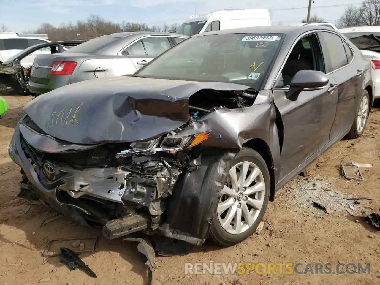 2 Photograph of a damaged car 4T1B11HK3KU825250 TOYOTA CAMRY 2019