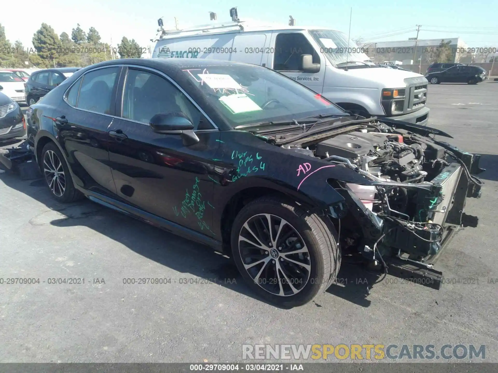 1 Photograph of a damaged car 4T1B11HK3KU829783 TOYOTA CAMRY 2019