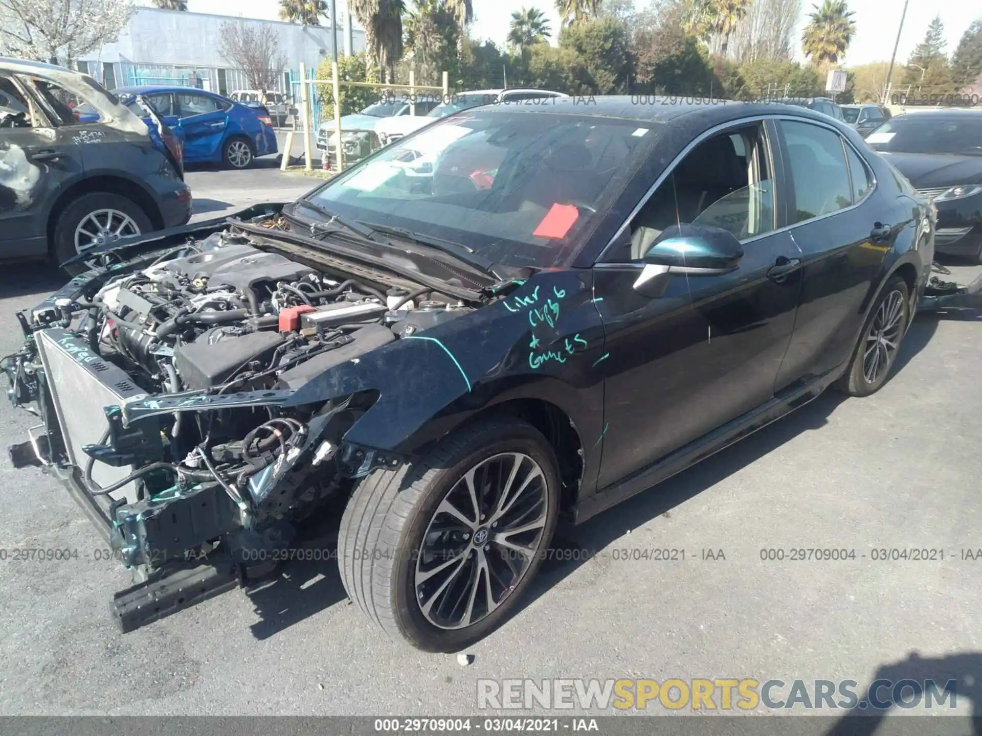 2 Photograph of a damaged car 4T1B11HK3KU829783 TOYOTA CAMRY 2019