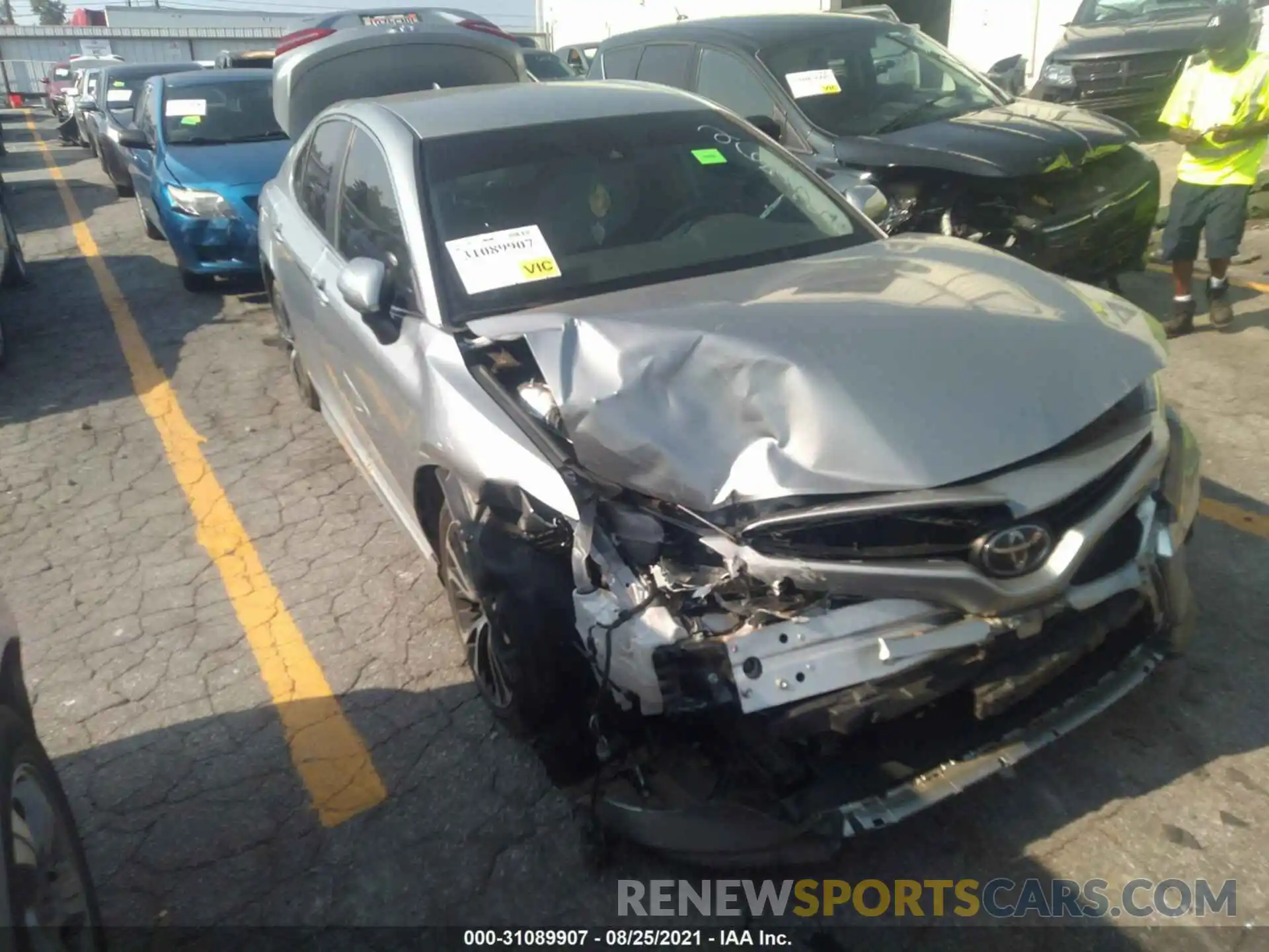 1 Photograph of a damaged car 4T1B11HK3KU832652 TOYOTA CAMRY 2019