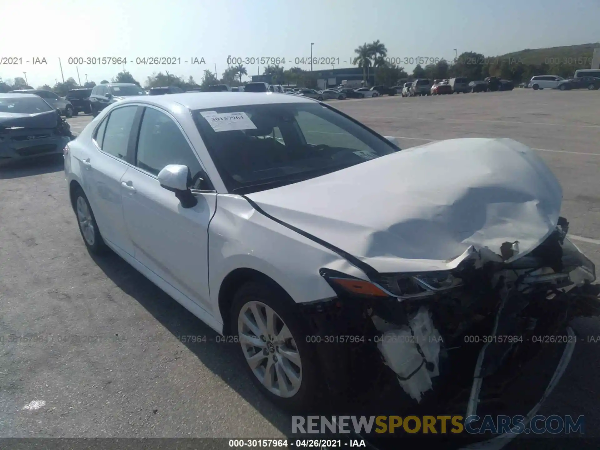 1 Photograph of a damaged car 4T1B11HK3KU834594 TOYOTA CAMRY 2019