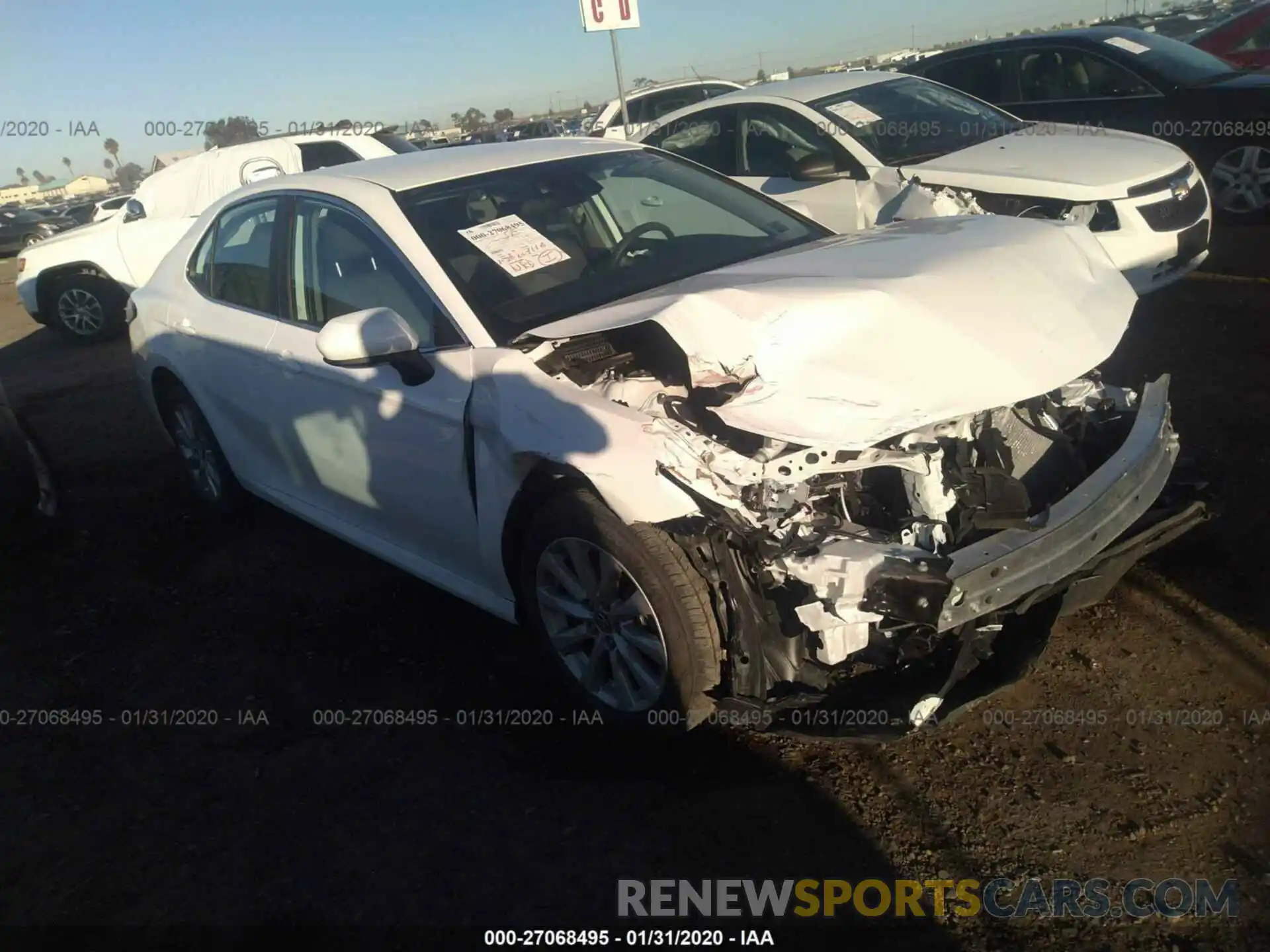 1 Photograph of a damaged car 4T1B11HK3KU836636 TOYOTA CAMRY 2019