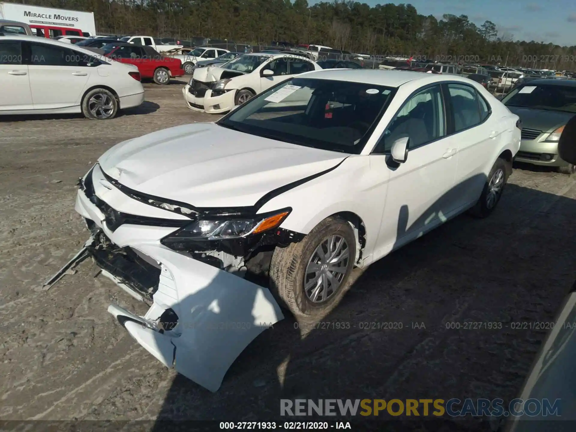 2 Photograph of a damaged car 4T1B11HK3KU840458 TOYOTA CAMRY 2019