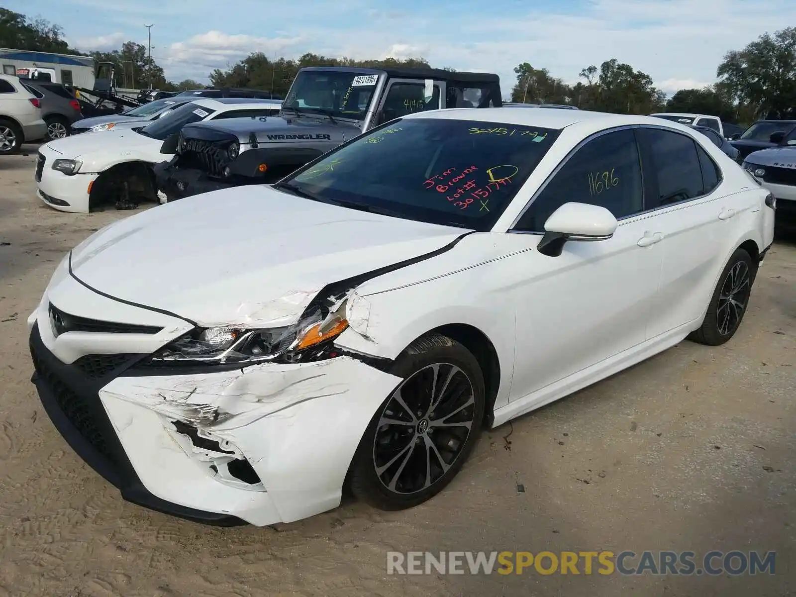 2 Photograph of a damaged car 4T1B11HK3KU849144 TOYOTA CAMRY 2019