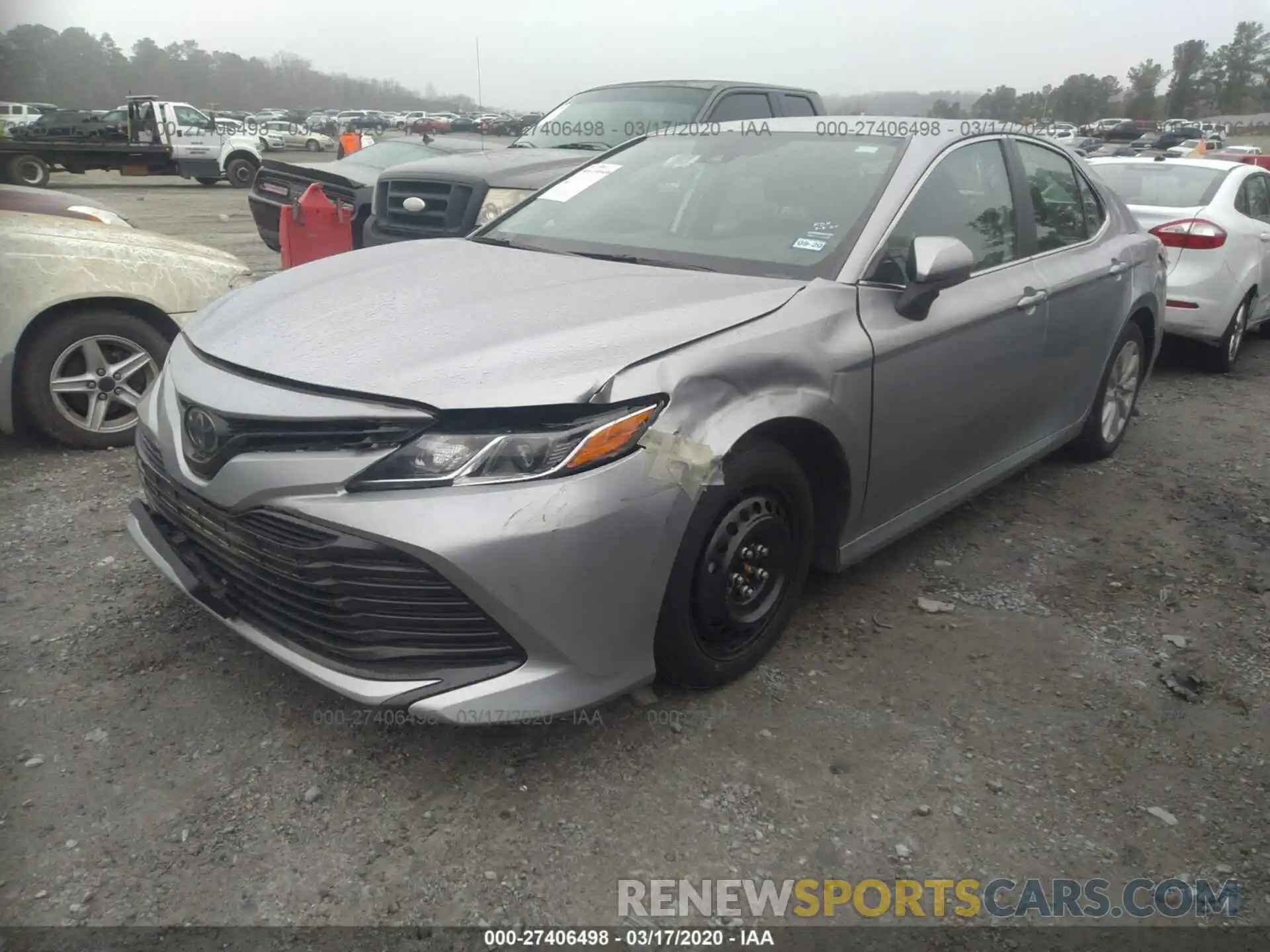 2 Photograph of a damaged car 4T1B11HK4KU161461 TOYOTA CAMRY 2019