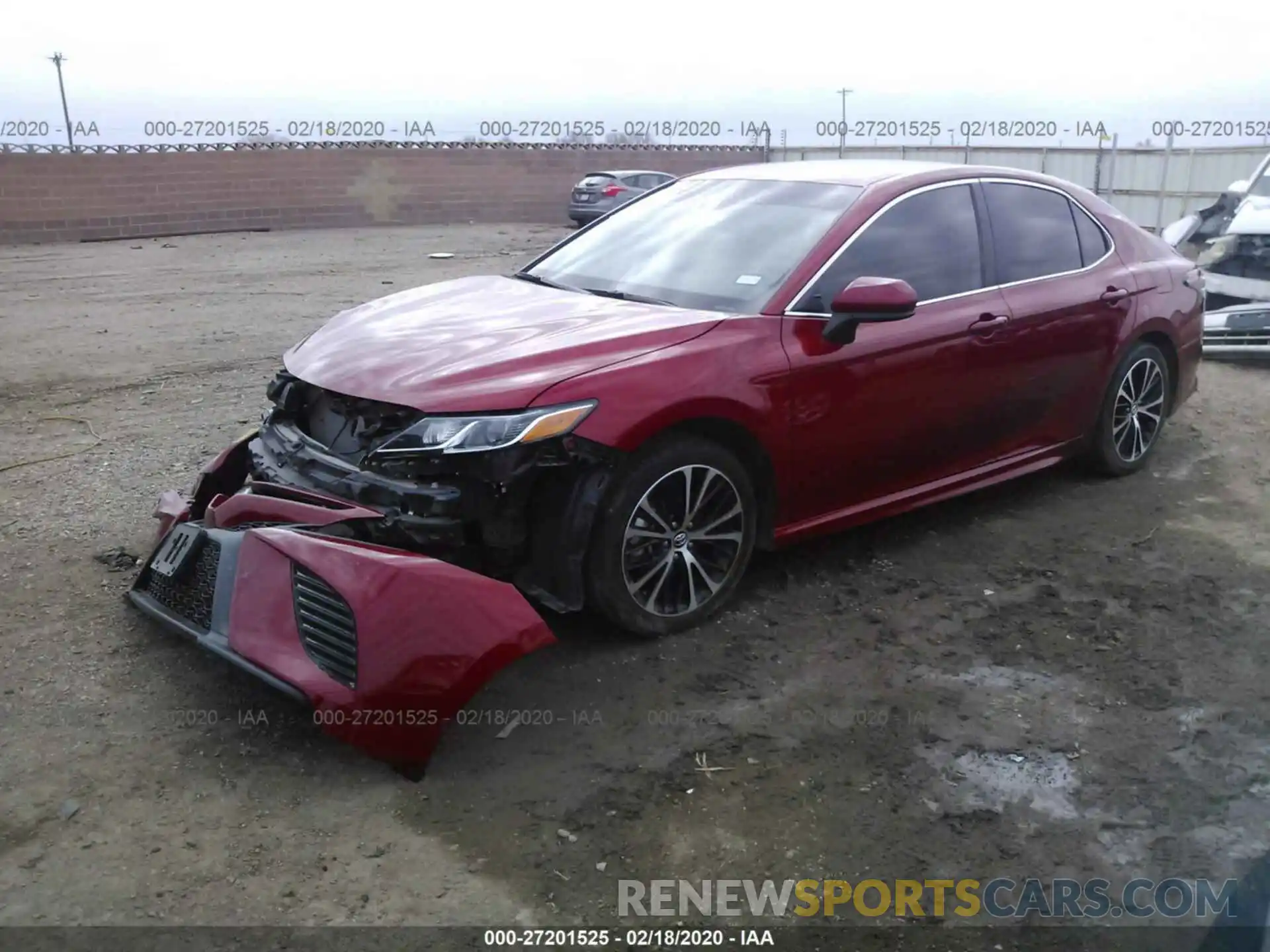 2 Photograph of a damaged car 4T1B11HK4KU165073 TOYOTA CAMRY 2019