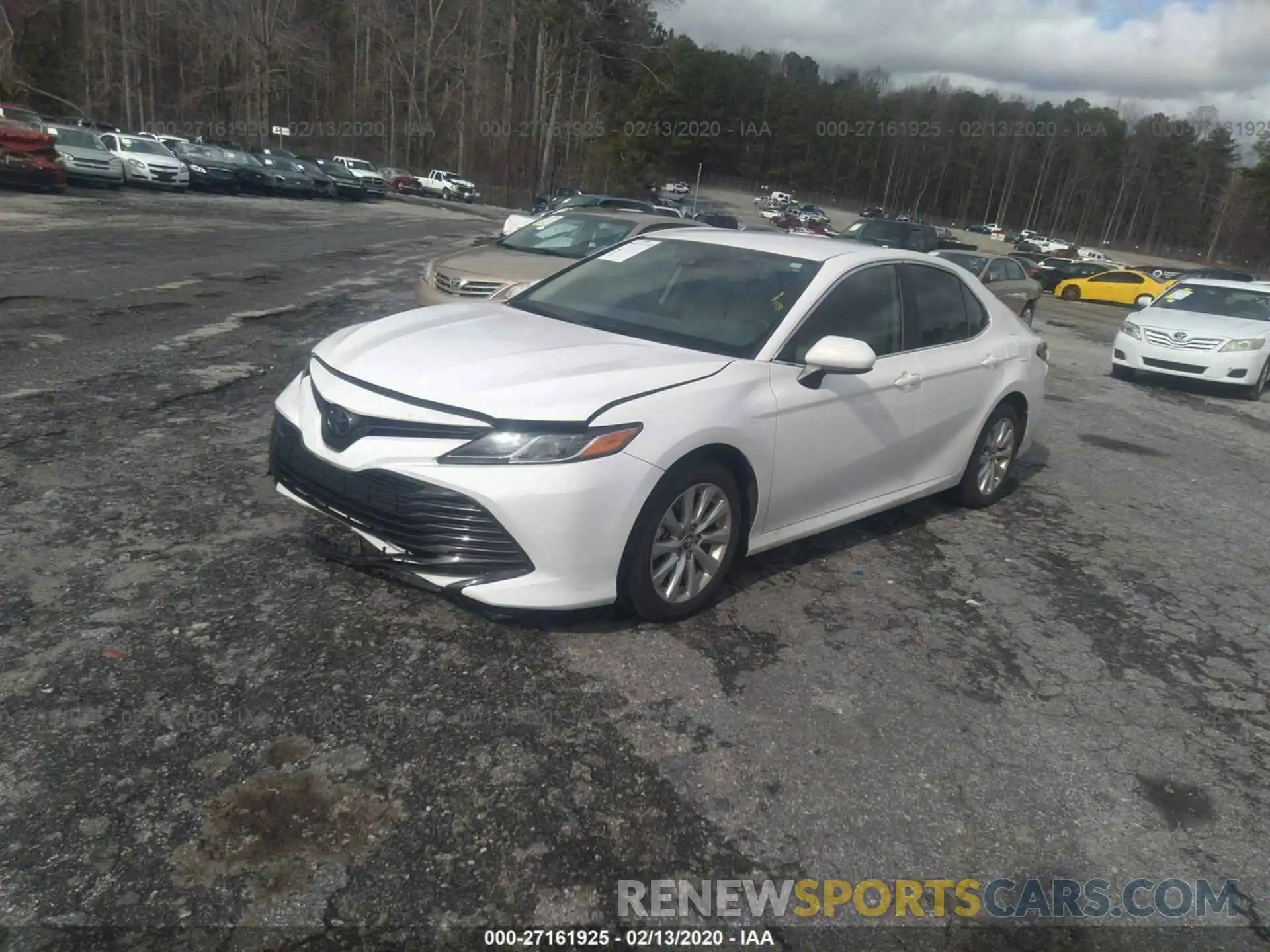 2 Photograph of a damaged car 4T1B11HK4KU171407 TOYOTA CAMRY 2019