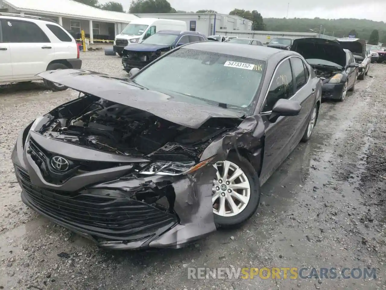 2 Photograph of a damaged car 4T1B11HK4KU175604 TOYOTA CAMRY 2019