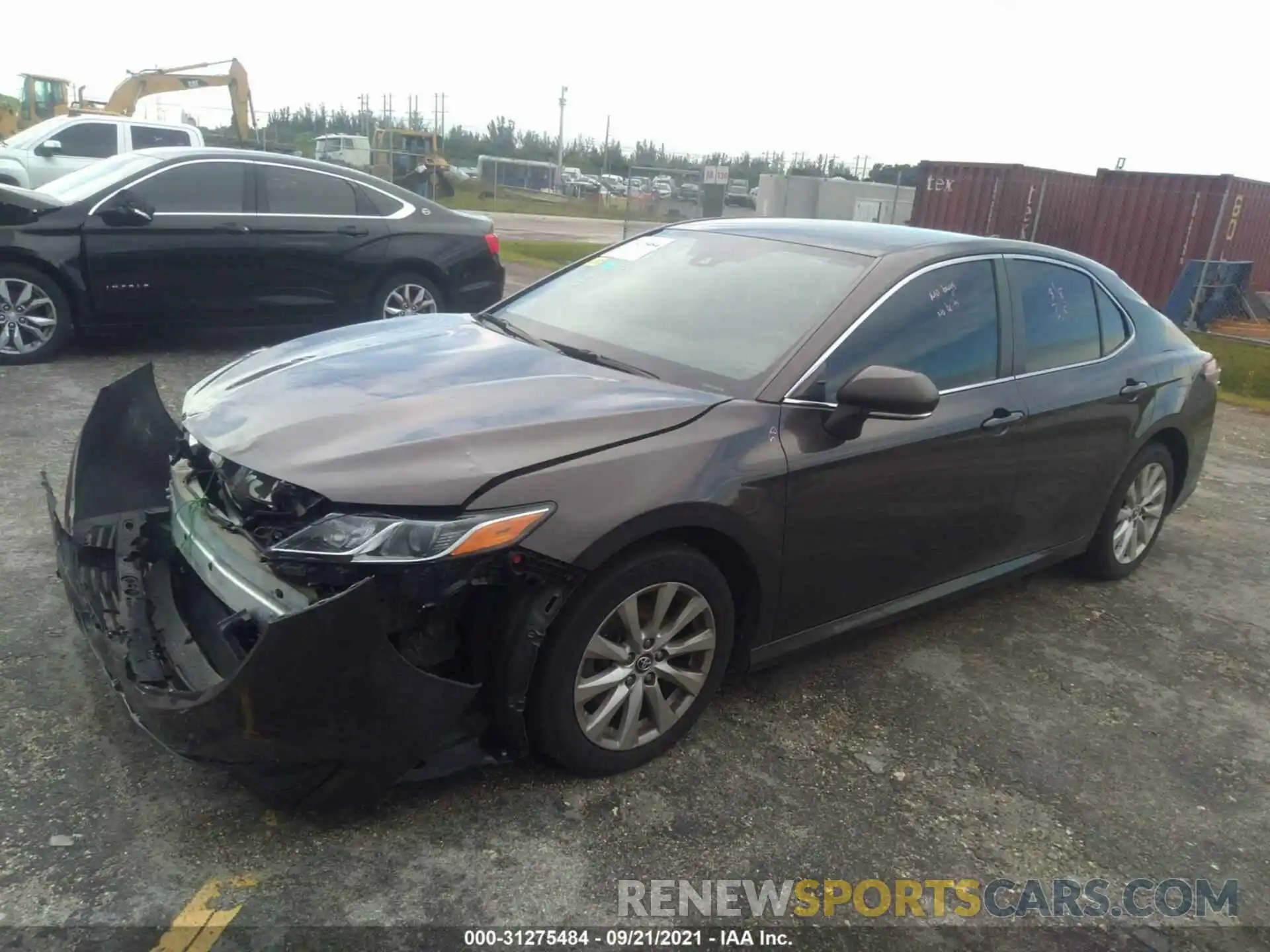 2 Photograph of a damaged car 4T1B11HK4KU180978 TOYOTA CAMRY 2019