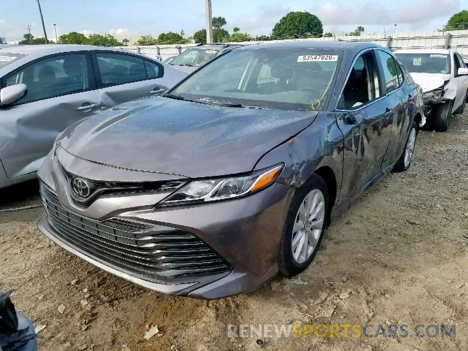 2 Photograph of a damaged car 4T1B11HK4KU182374 TOYOTA CAMRY 2019