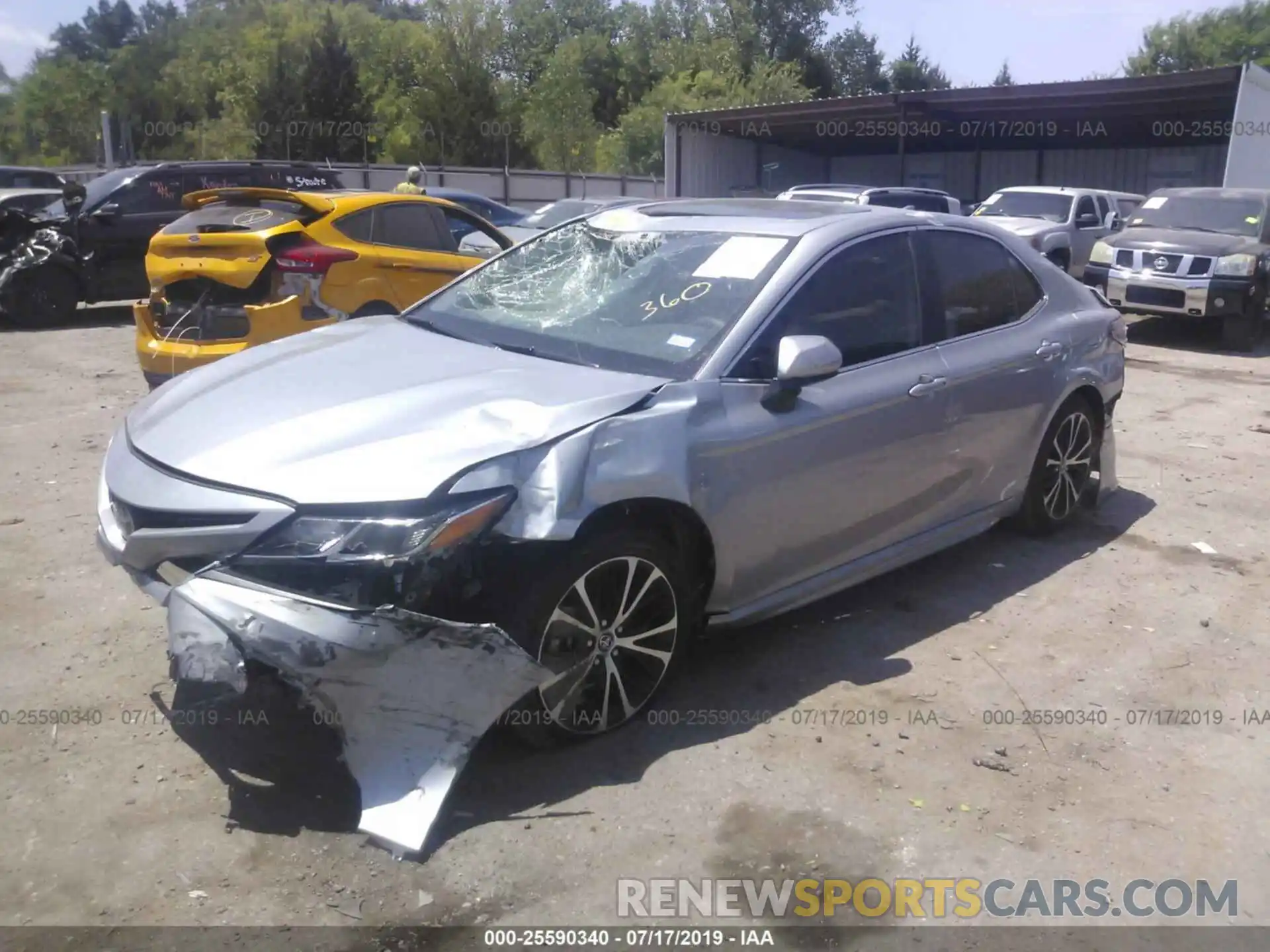 2 Photograph of a damaged car 4T1B11HK4KU188031 TOYOTA CAMRY 2019