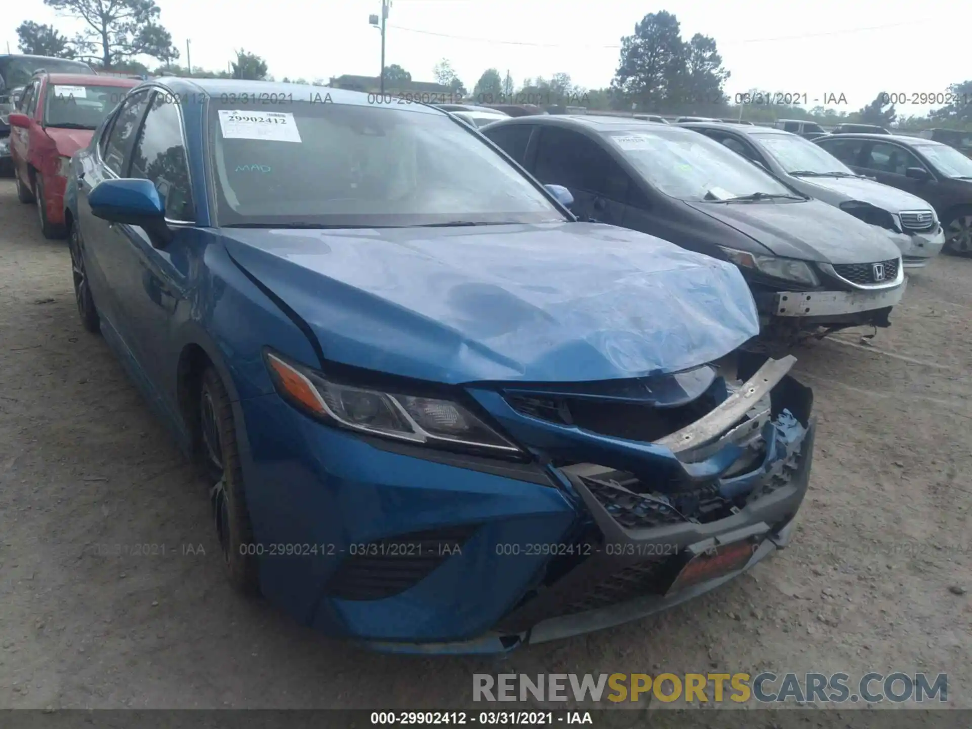 1 Photograph of a damaged car 4T1B11HK4KU190443 TOYOTA CAMRY 2019