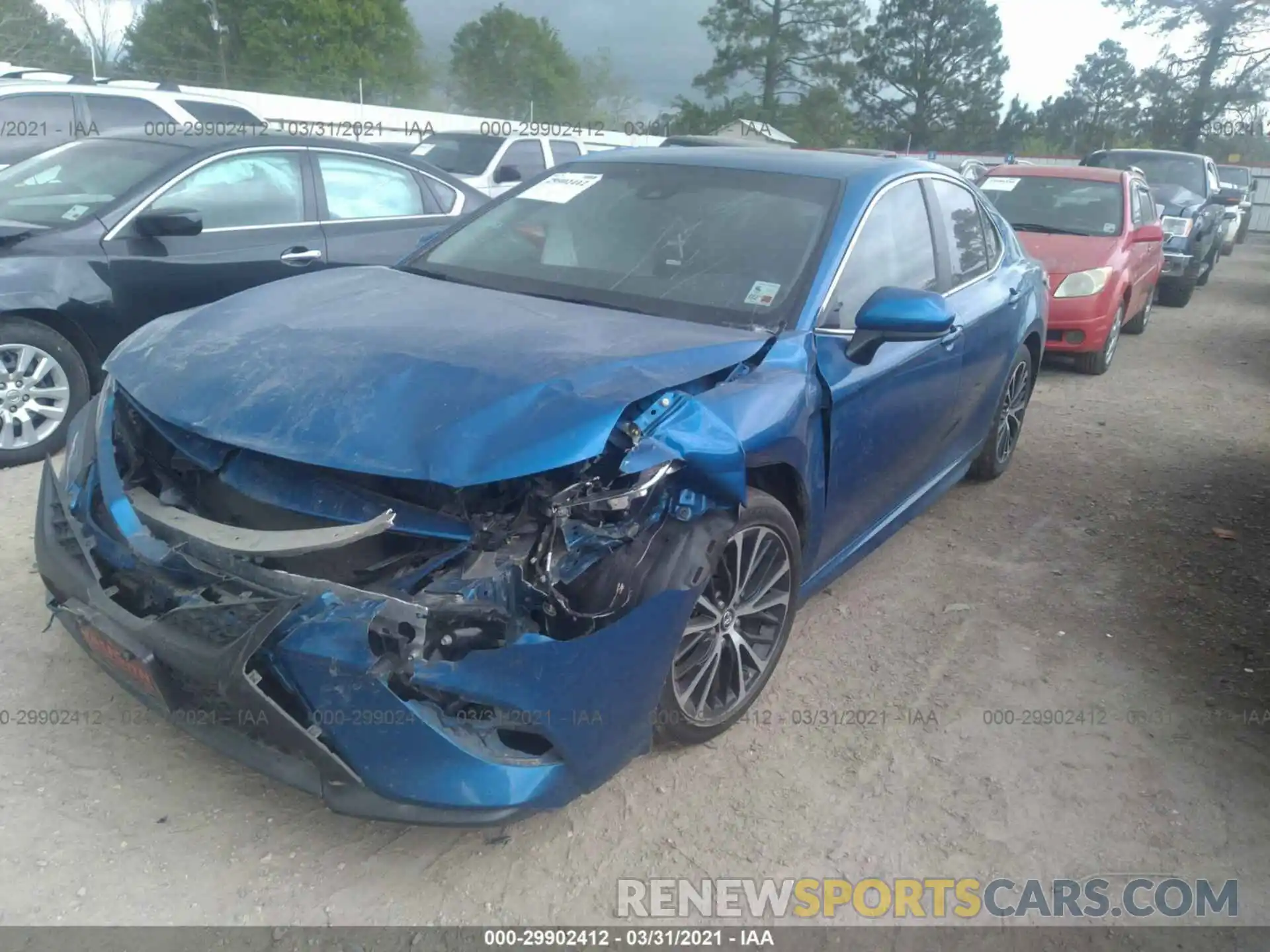 2 Photograph of a damaged car 4T1B11HK4KU190443 TOYOTA CAMRY 2019