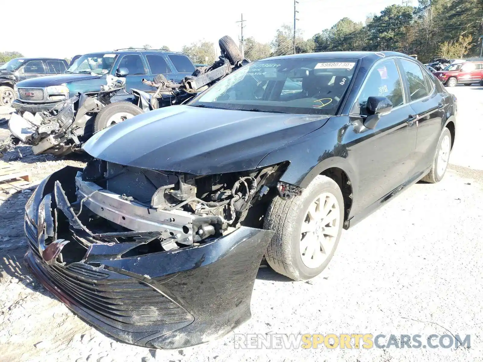 2 Photograph of a damaged car 4T1B11HK4KU191205 TOYOTA CAMRY 2019