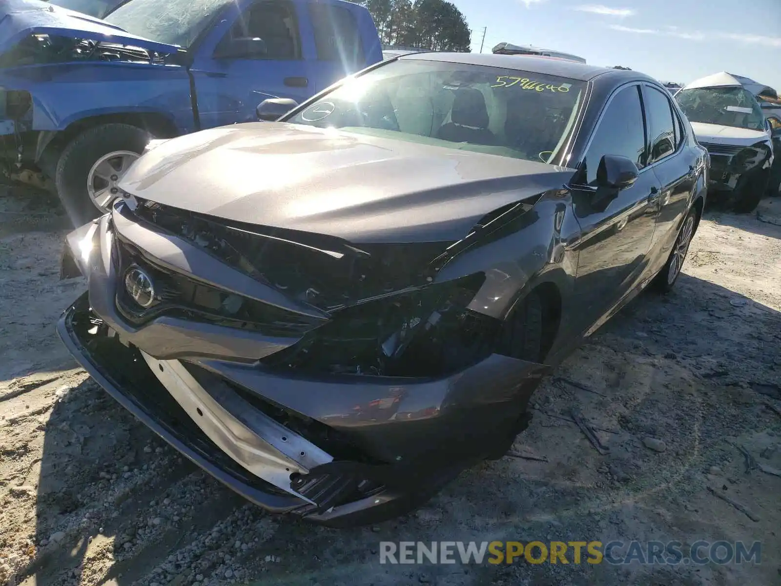 2 Photograph of a damaged car 4T1B11HK4KU191883 TOYOTA CAMRY 2019