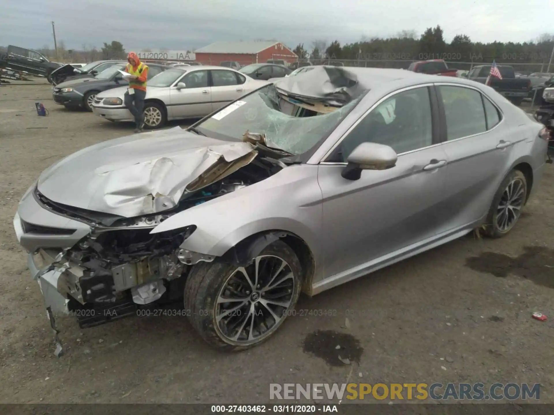 2 Photograph of a damaged car 4T1B11HK4KU193830 TOYOTA CAMRY 2019