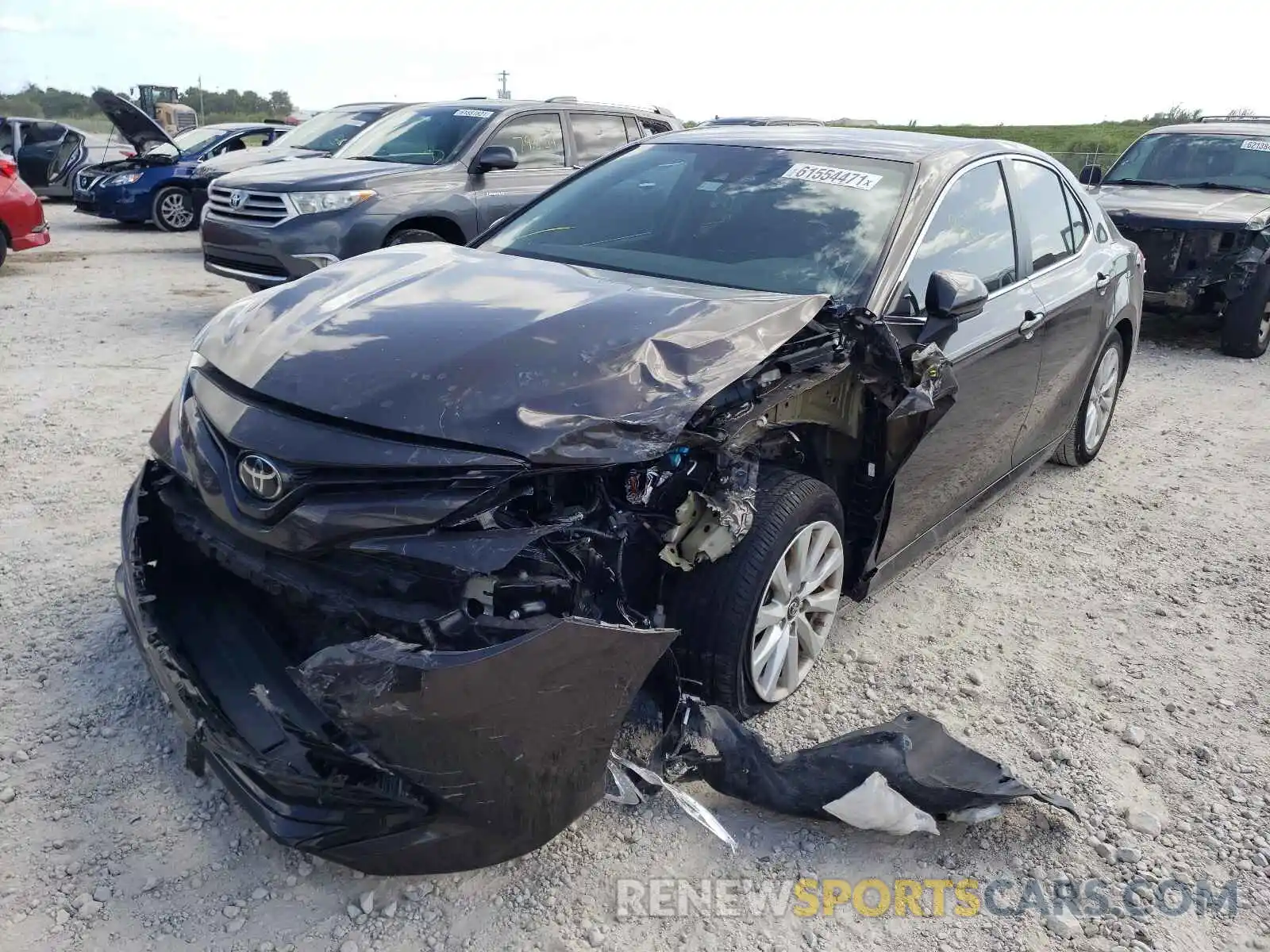 2 Photograph of a damaged car 4T1B11HK4KU194329 TOYOTA CAMRY 2019