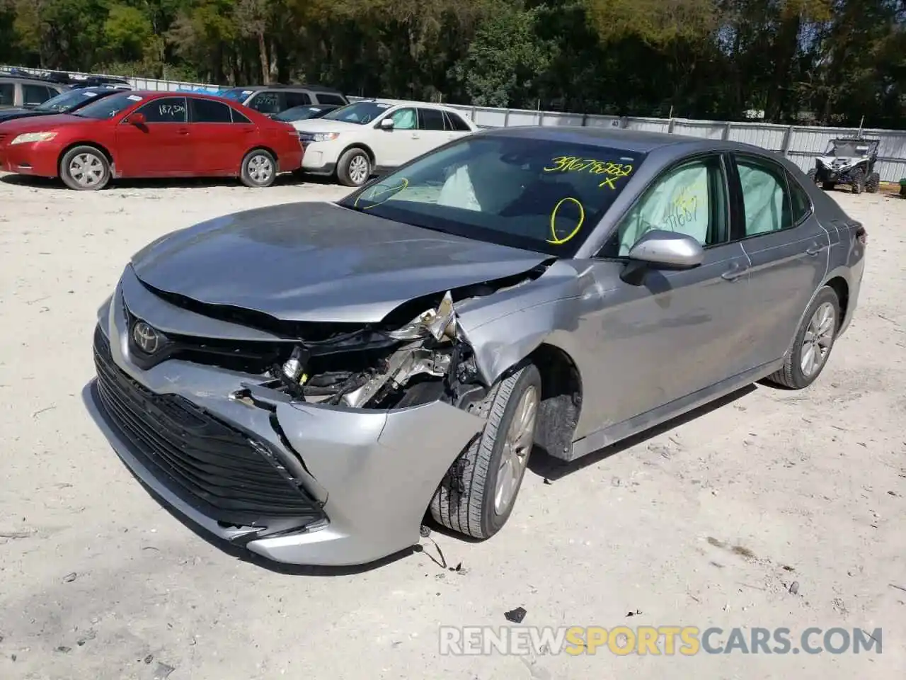 2 Photograph of a damaged car 4T1B11HK4KU195674 TOYOTA CAMRY 2019