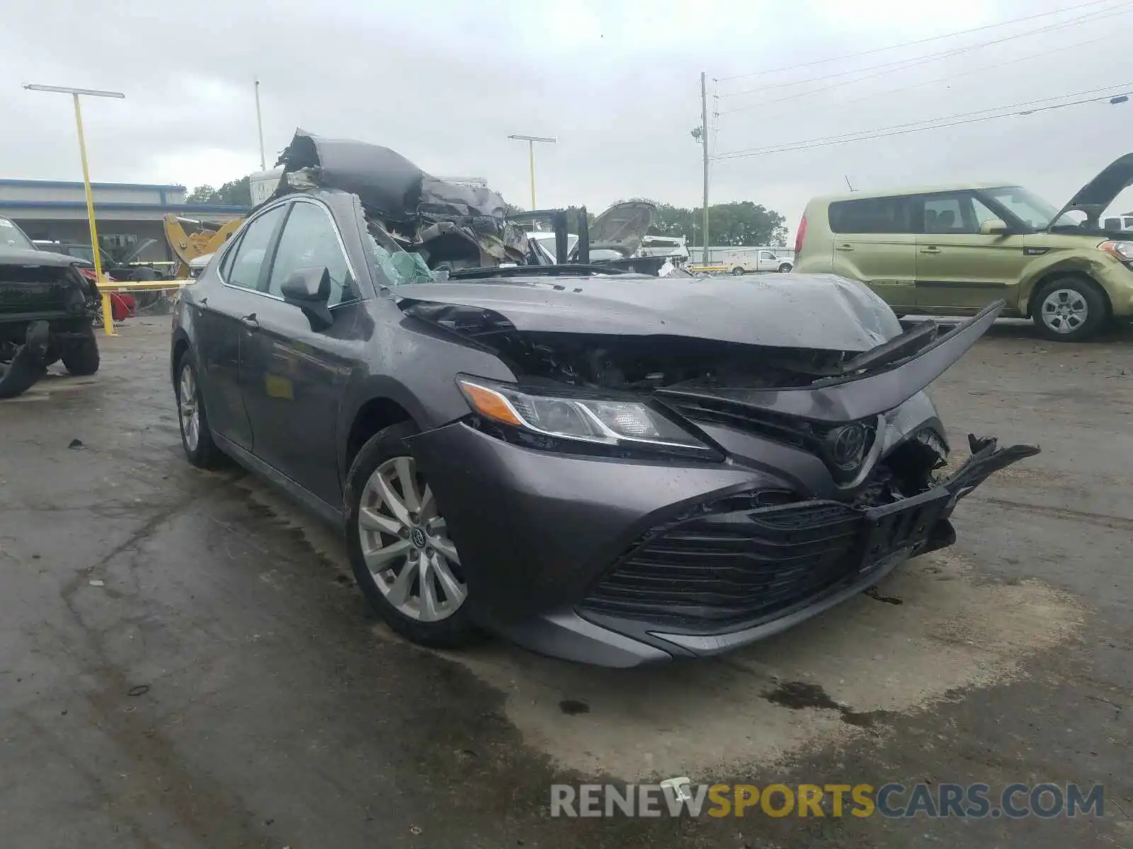 1 Photograph of a damaged car 4T1B11HK4KU195898 TOYOTA CAMRY 2019