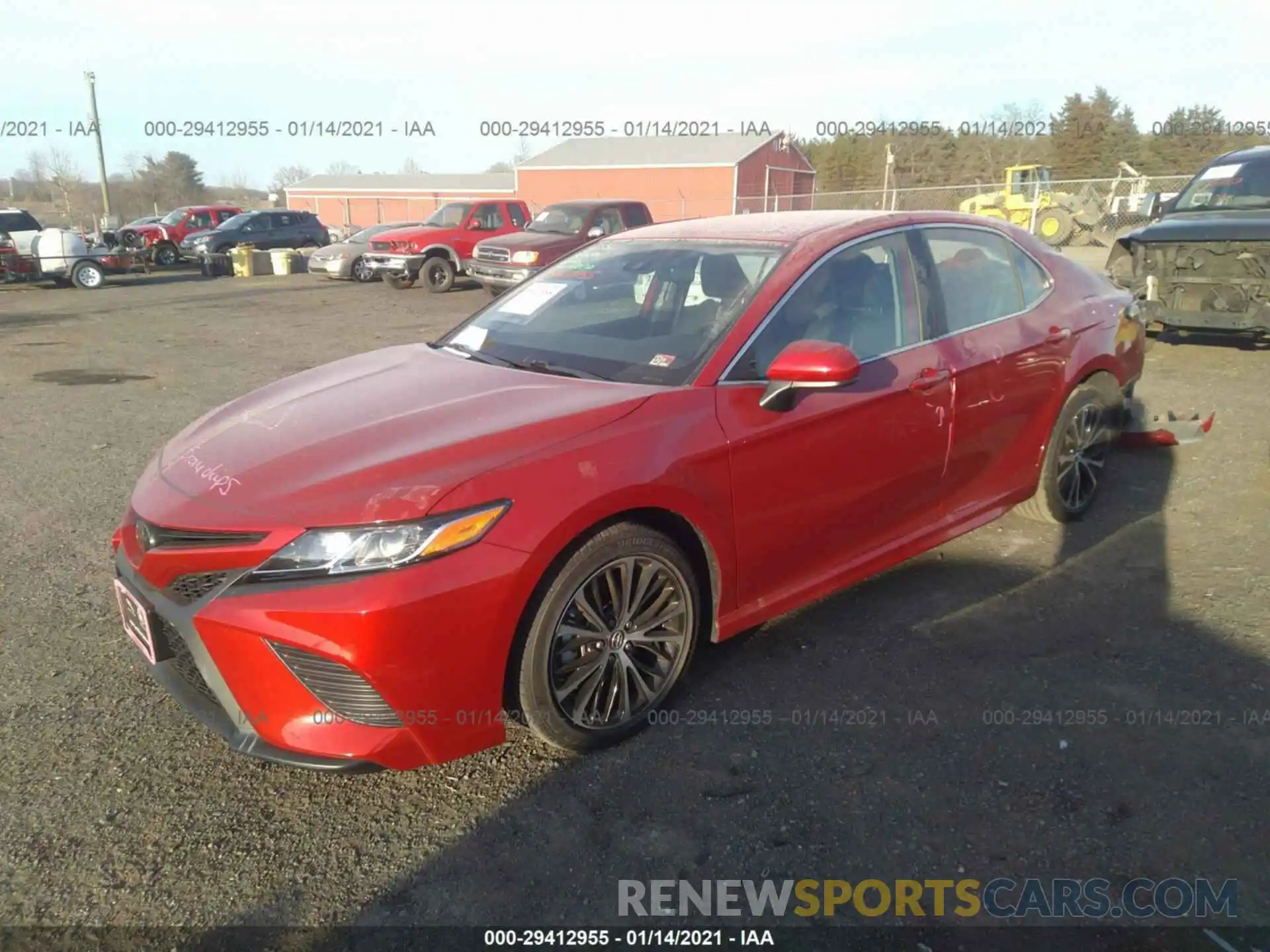 2 Photograph of a damaged car 4T1B11HK4KU211825 TOYOTA CAMRY 2019