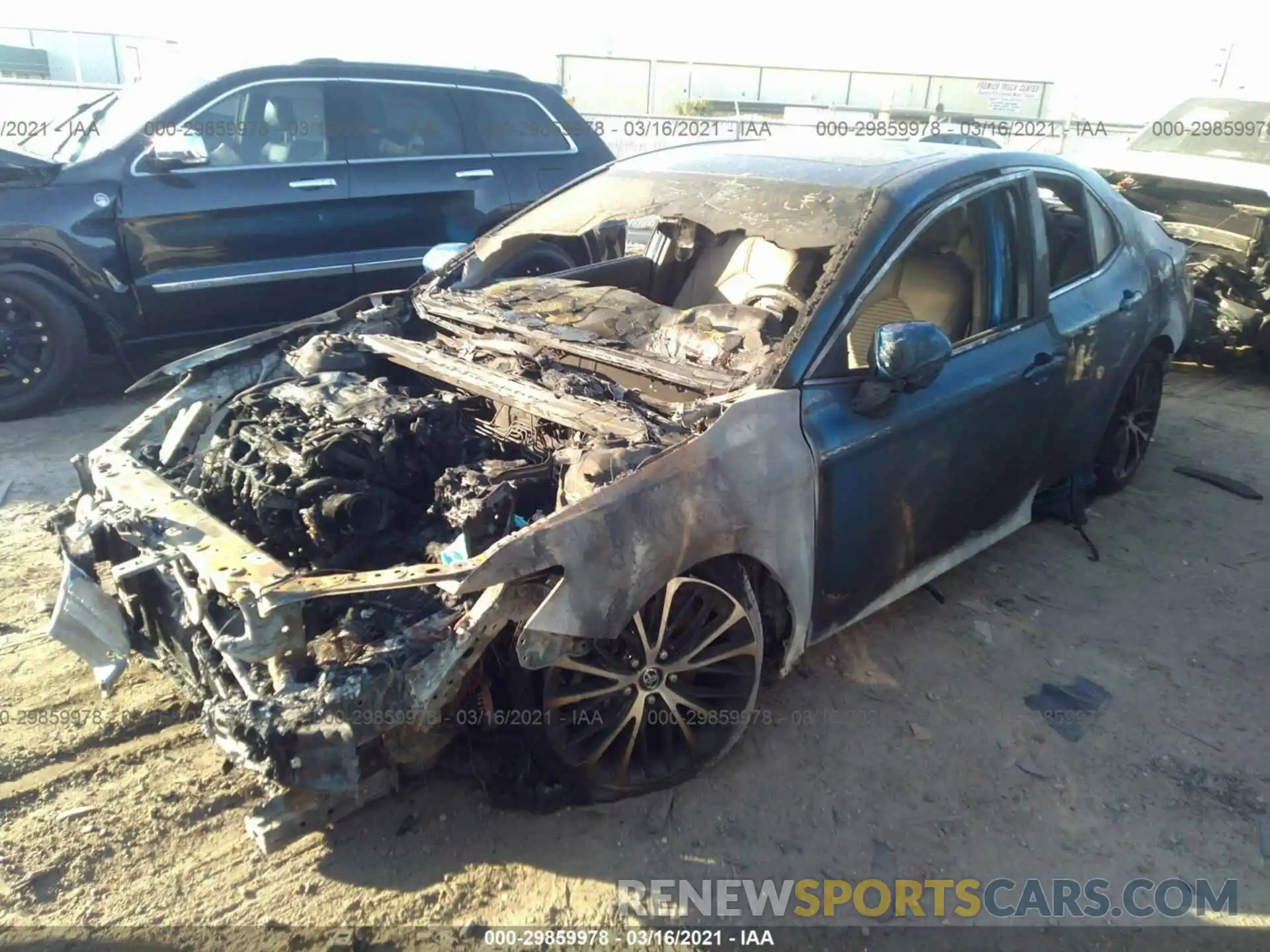 2 Photograph of a damaged car 4T1B11HK4KU214434 TOYOTA CAMRY 2019