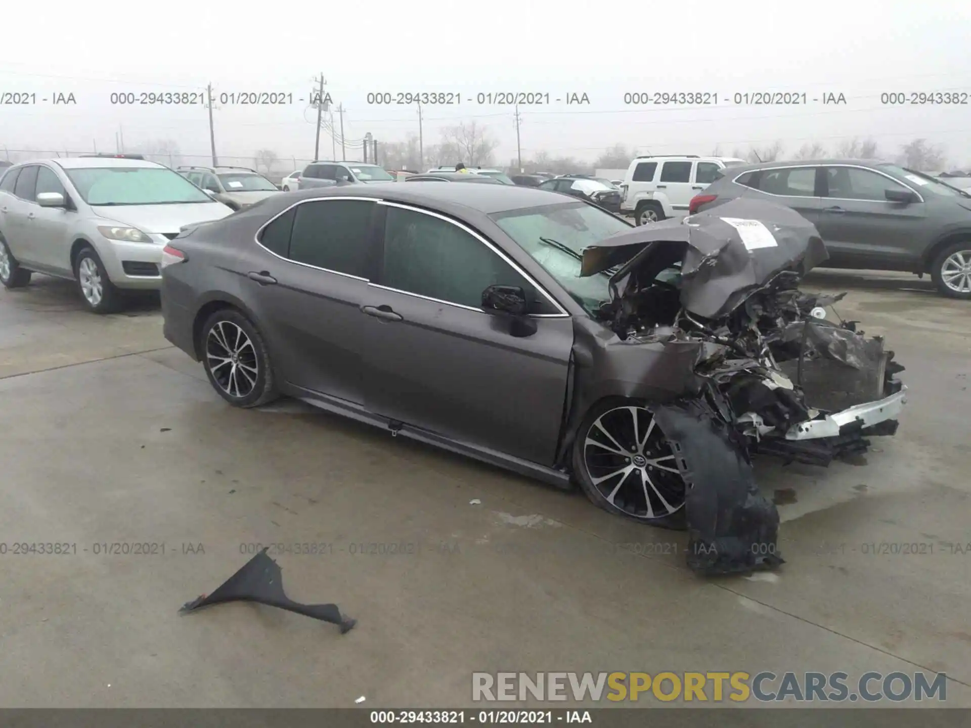 1 Photograph of a damaged car 4T1B11HK4KU214546 TOYOTA CAMRY 2019