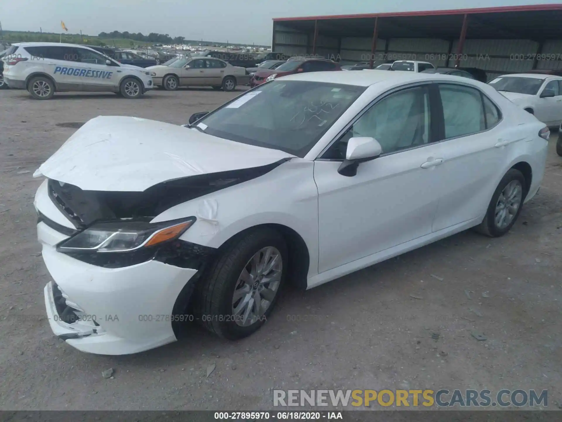 2 Photograph of a damaged car 4T1B11HK4KU215812 TOYOTA CAMRY 2019