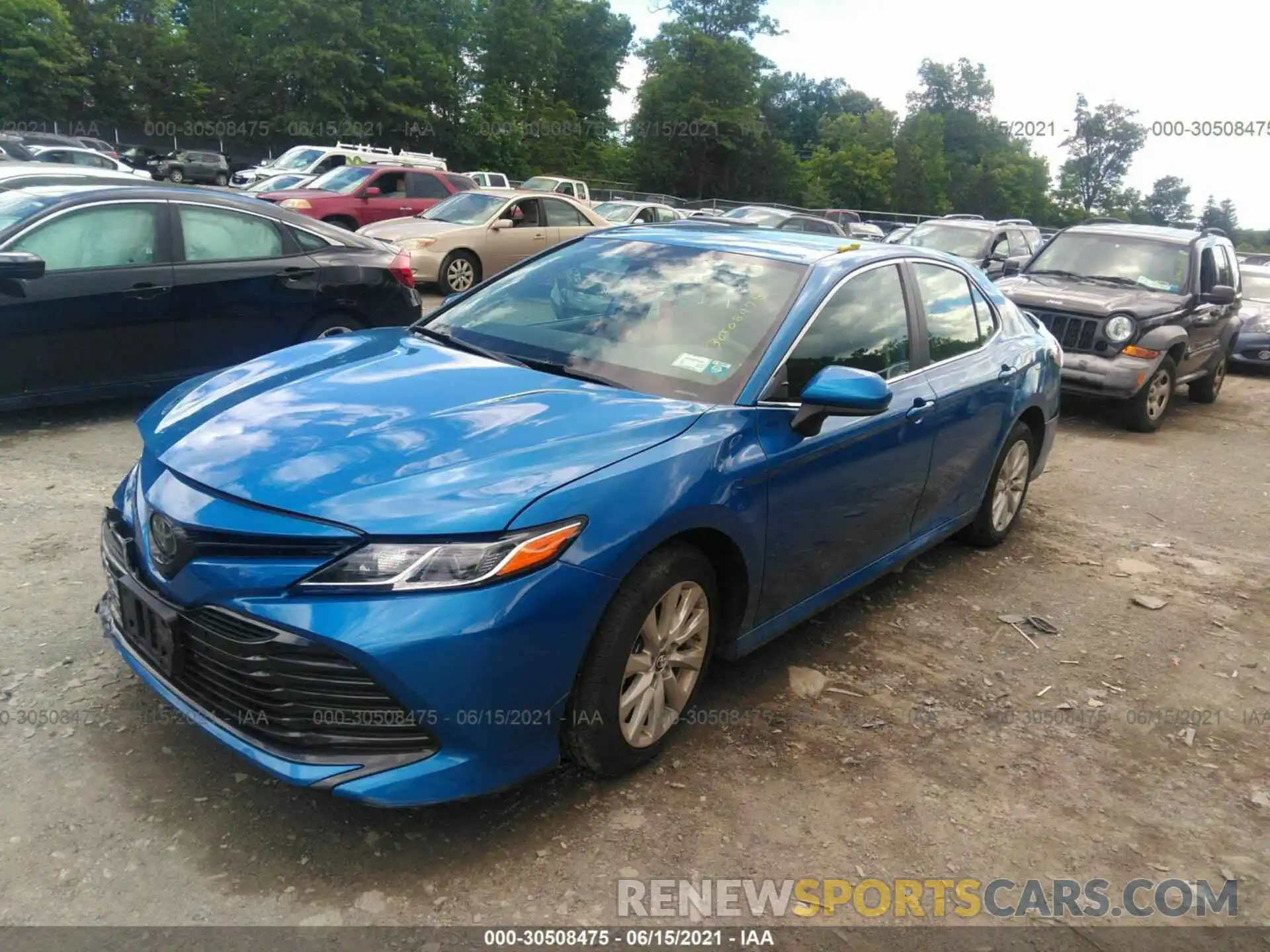 2 Photograph of a damaged car 4T1B11HK4KU223537 TOYOTA CAMRY 2019