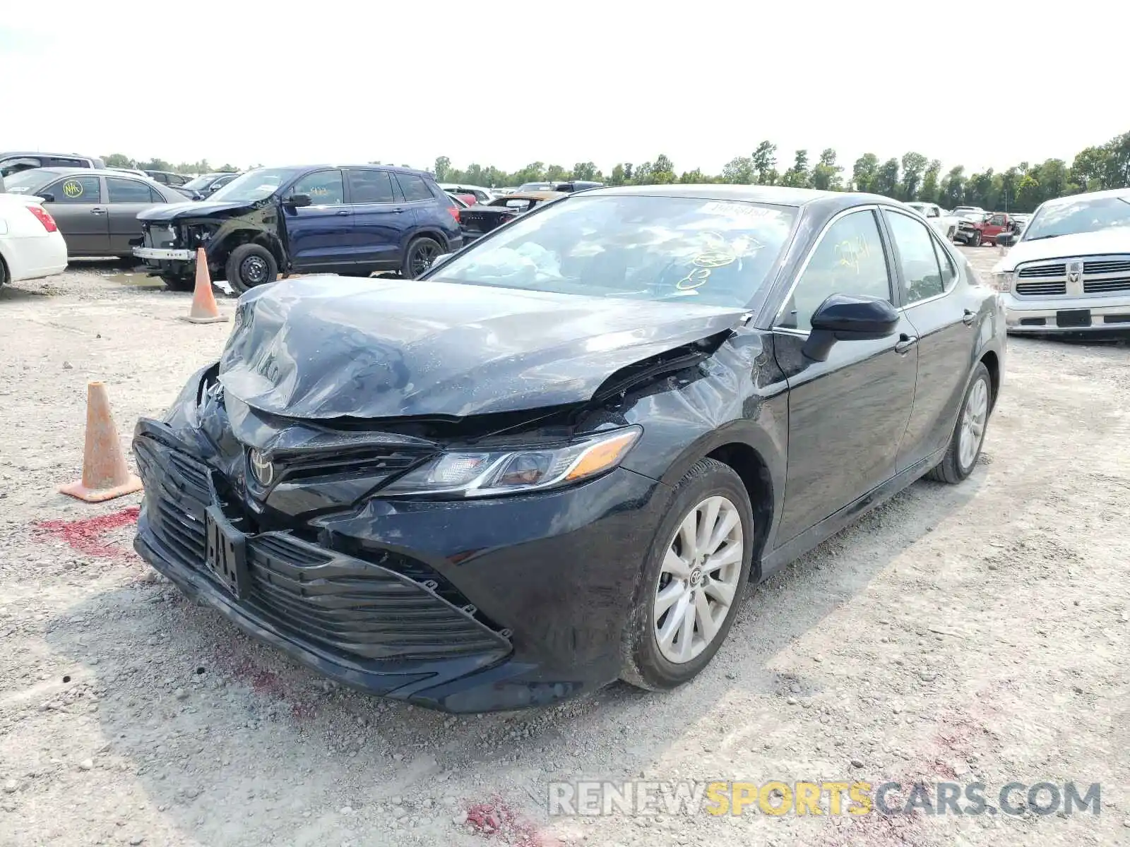 2 Photograph of a damaged car 4T1B11HK4KU227801 TOYOTA CAMRY 2019