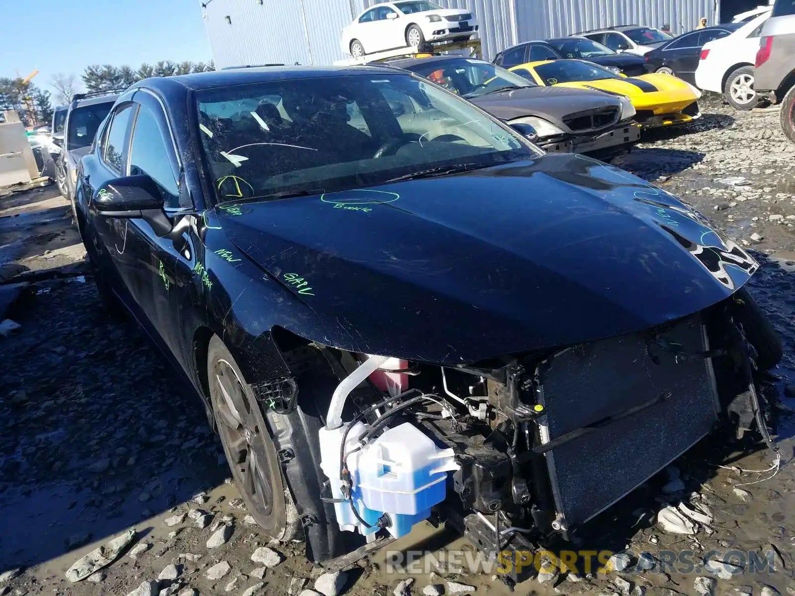 1 Photograph of a damaged car 4T1B11HK4KU229516 TOYOTA CAMRY 2019