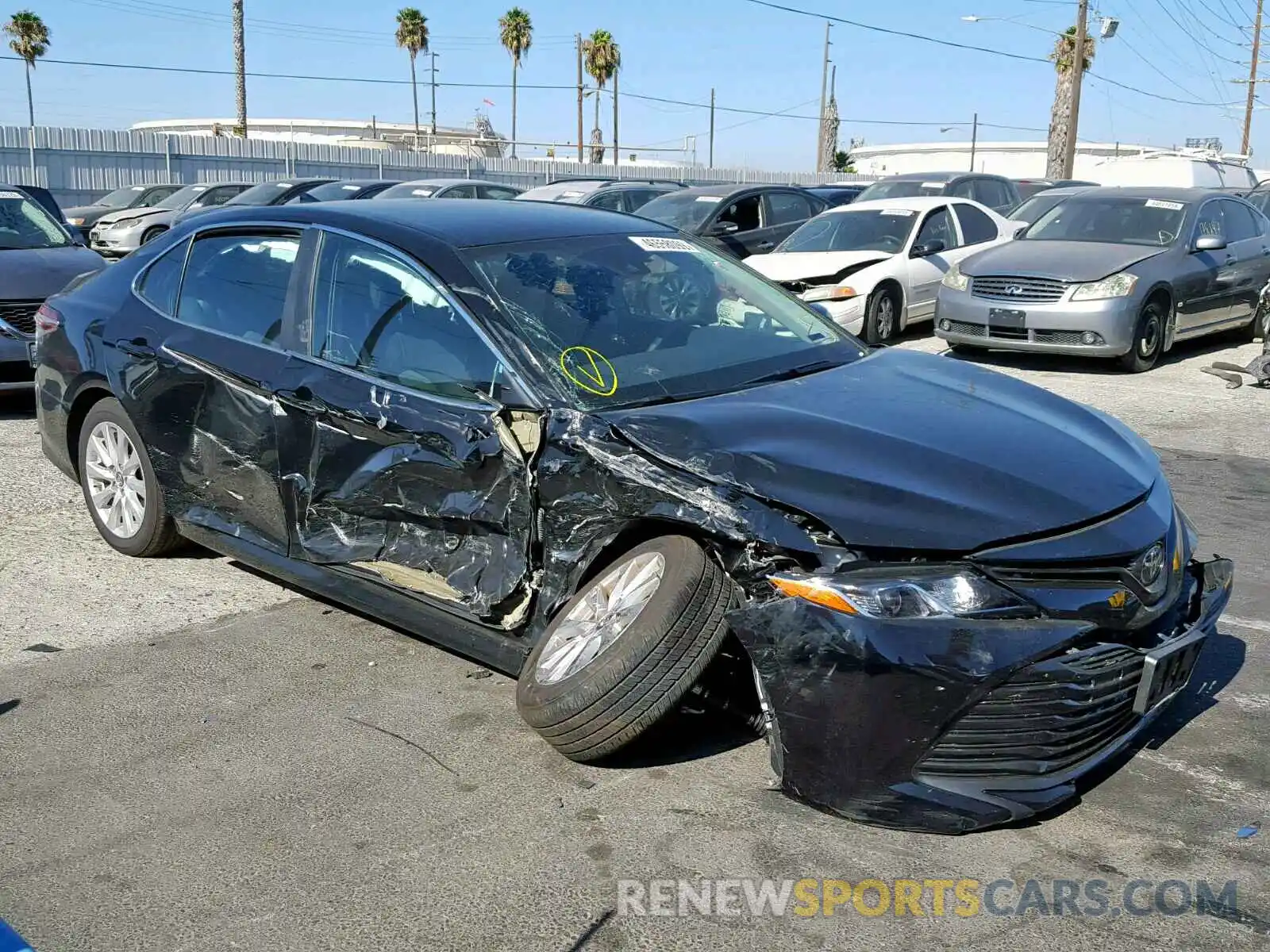 1 Photograph of a damaged car 4T1B11HK4KU241066 TOYOTA CAMRY 2019