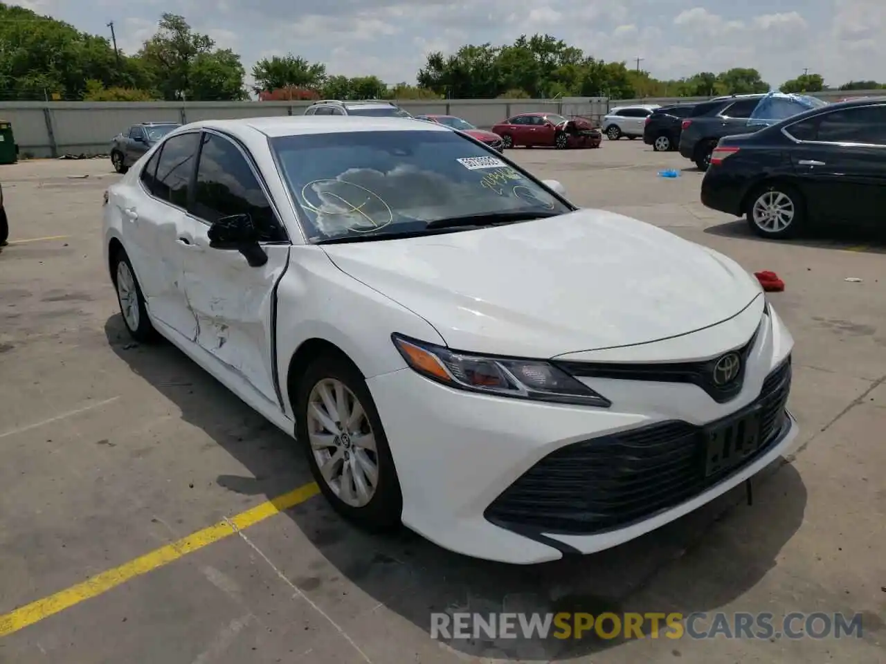 1 Photograph of a damaged car 4T1B11HK4KU243464 TOYOTA CAMRY 2019