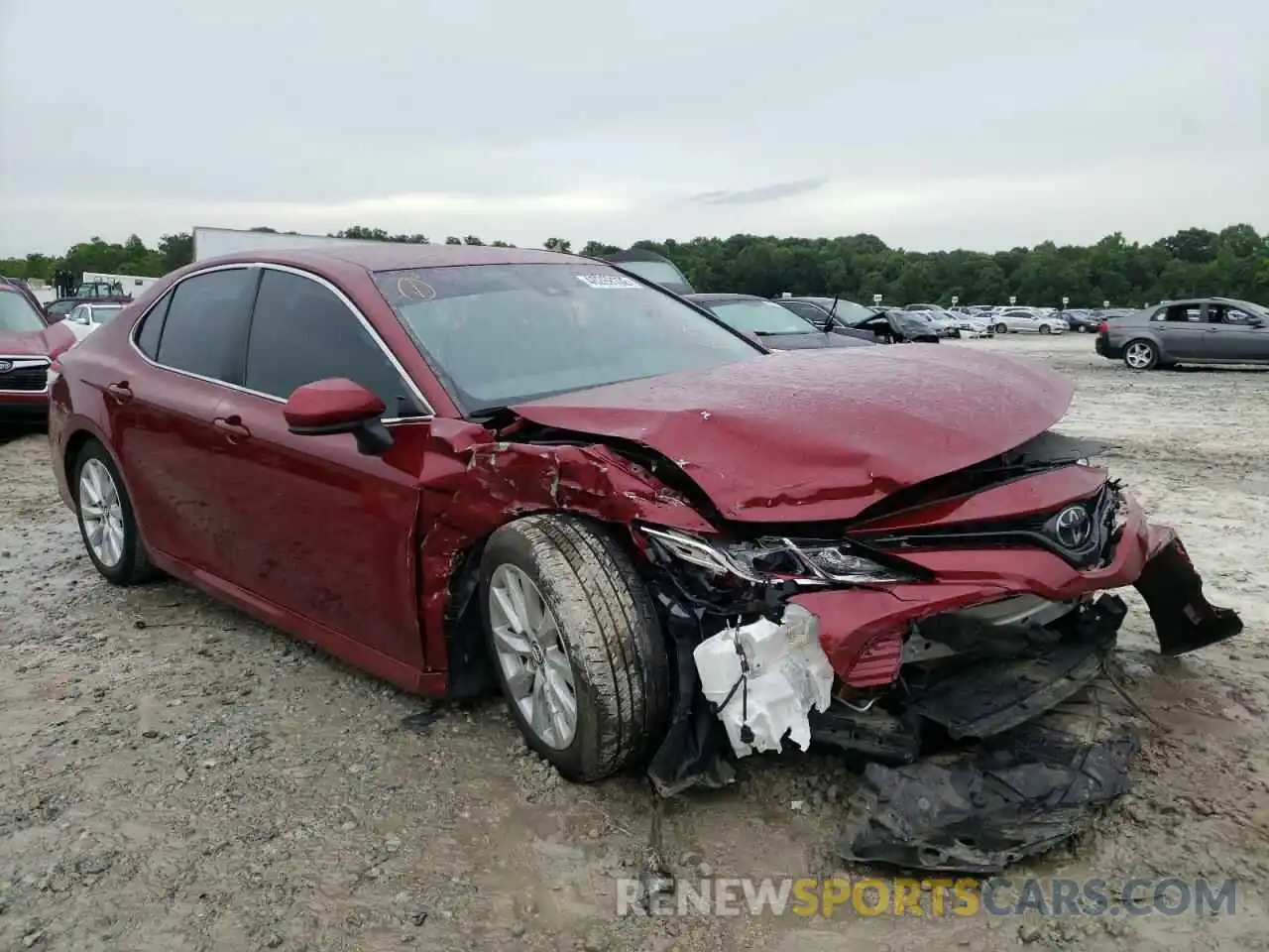 1 Photograph of a damaged car 4T1B11HK4KU246834 TOYOTA CAMRY 2019