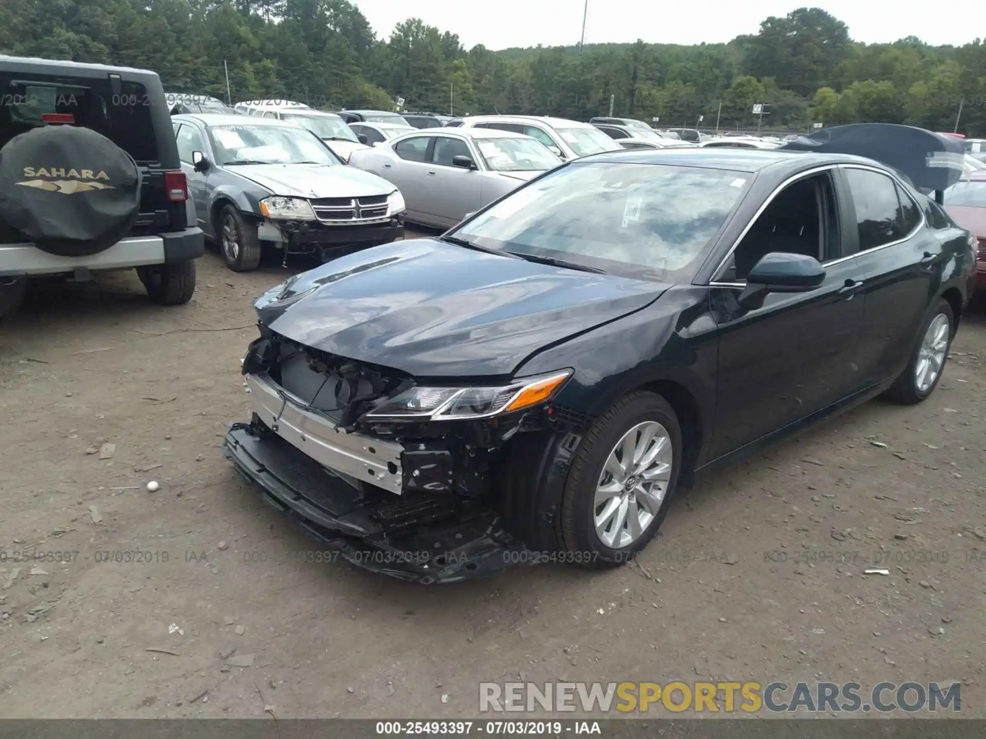 2 Photograph of a damaged car 4T1B11HK4KU249281 TOYOTA CAMRY 2019