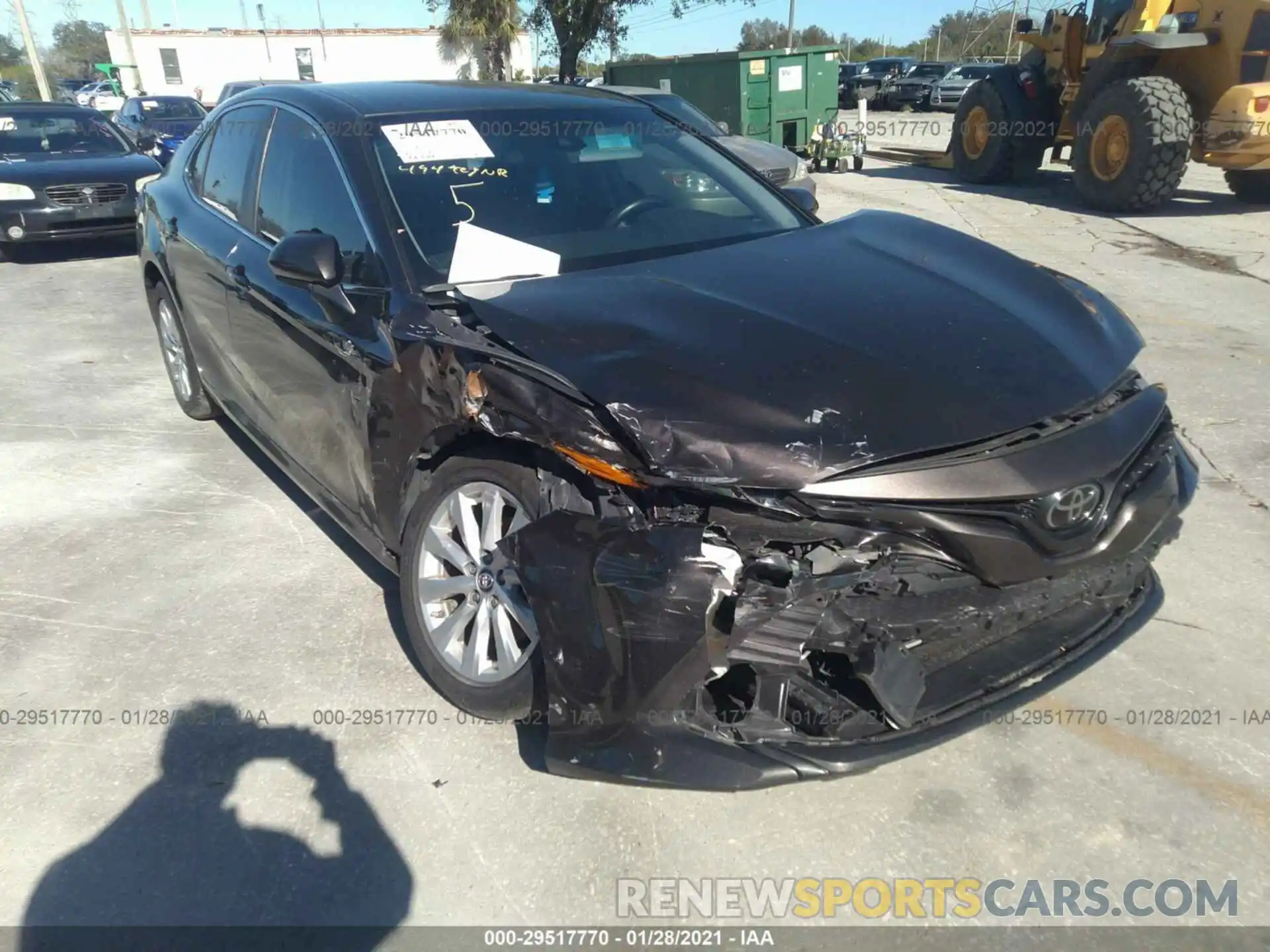 1 Photograph of a damaged car 4T1B11HK4KU253069 TOYOTA CAMRY 2019