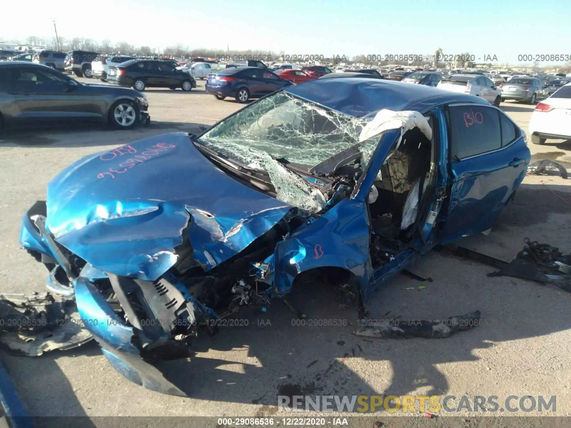 2 Photograph of a damaged car 4T1B11HK4KU253332 TOYOTA CAMRY 2019