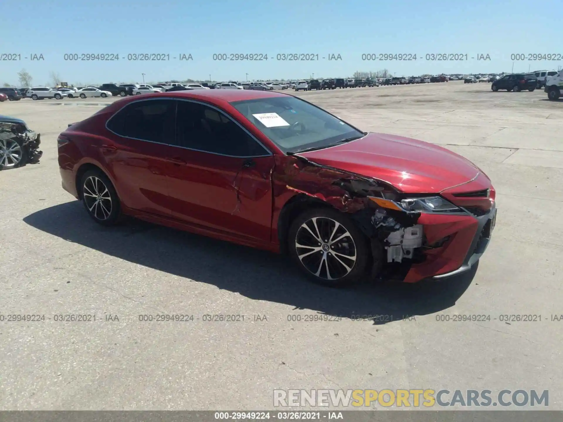 1 Photograph of a damaged car 4T1B11HK4KU256392 TOYOTA CAMRY 2019