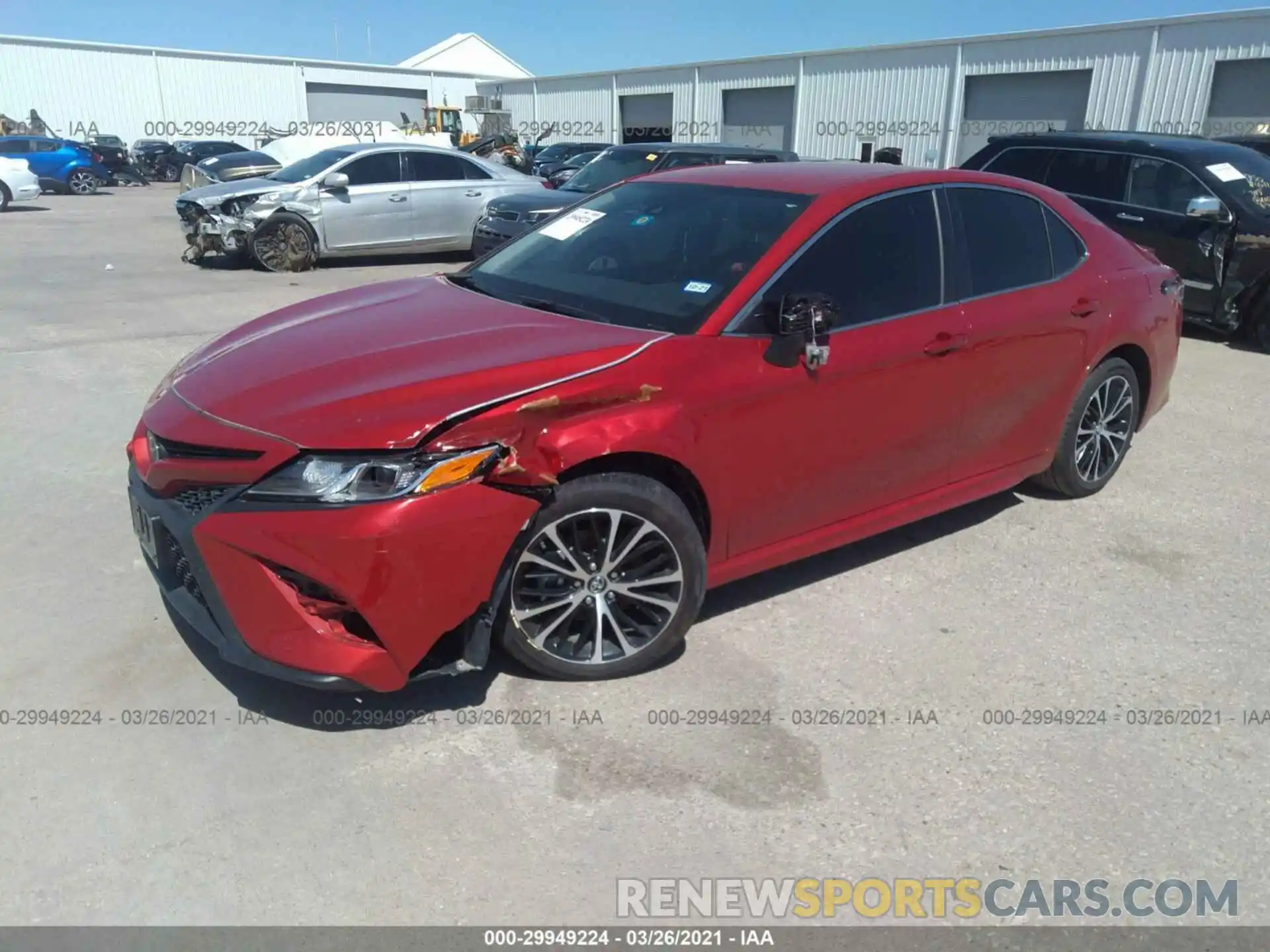 2 Photograph of a damaged car 4T1B11HK4KU256392 TOYOTA CAMRY 2019