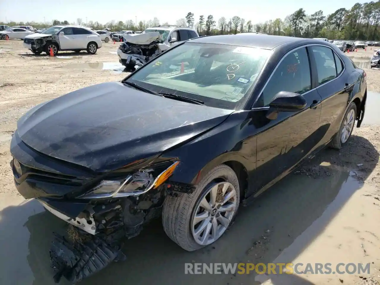 2 Photograph of a damaged car 4T1B11HK4KU256702 TOYOTA CAMRY 2019